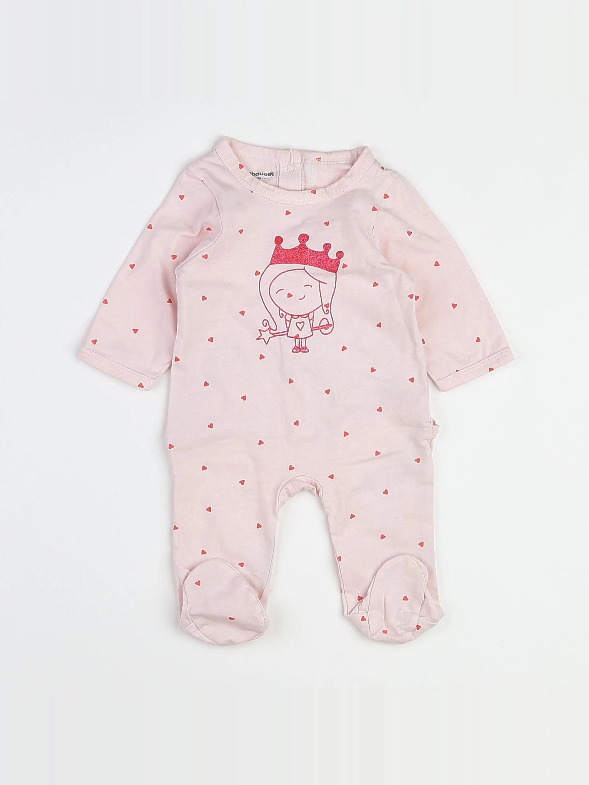 Vertbaudet - pyjama coton rose - 3 mois