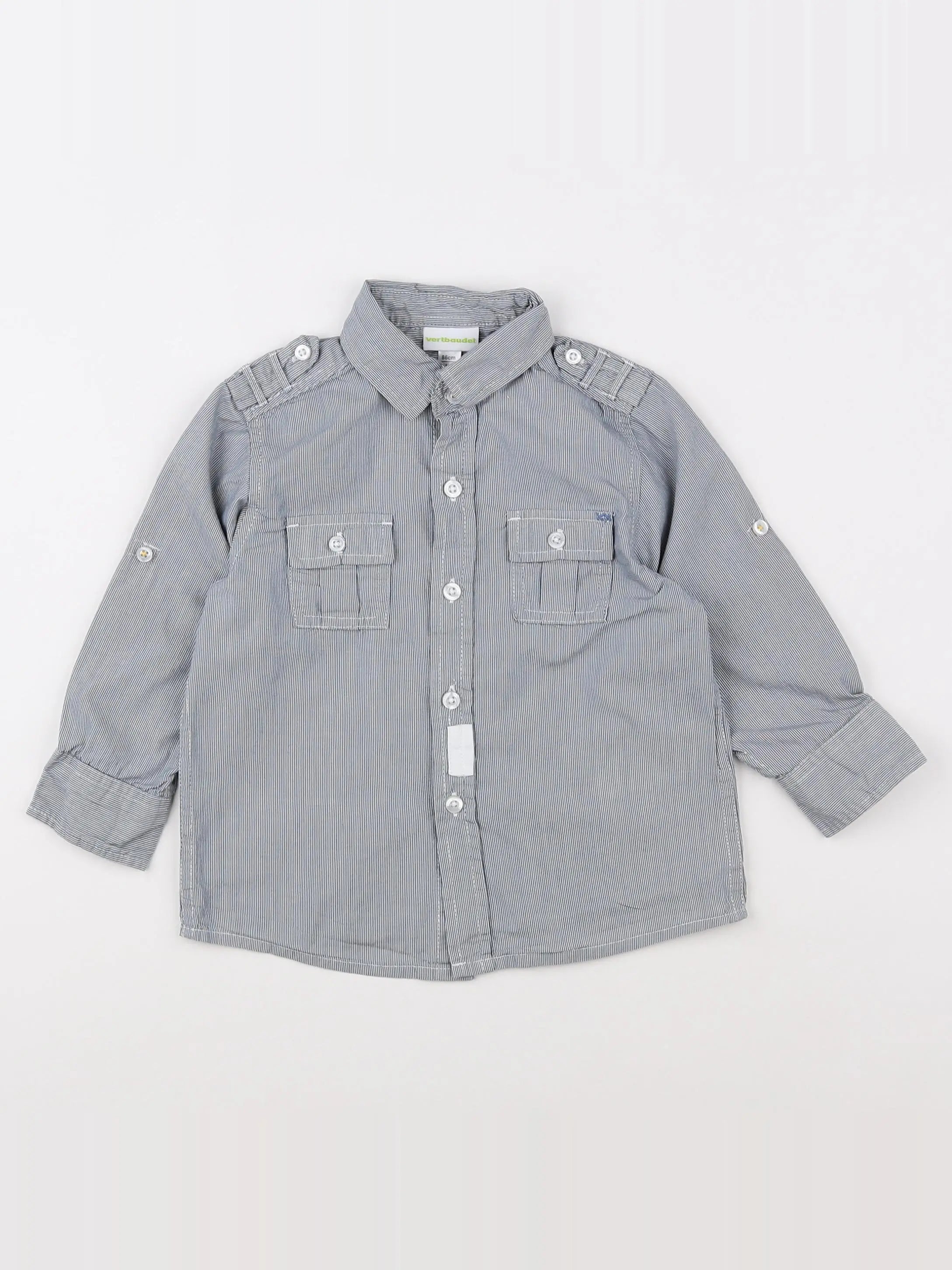 Vertbaudet - chemise bleu - 2 ans
