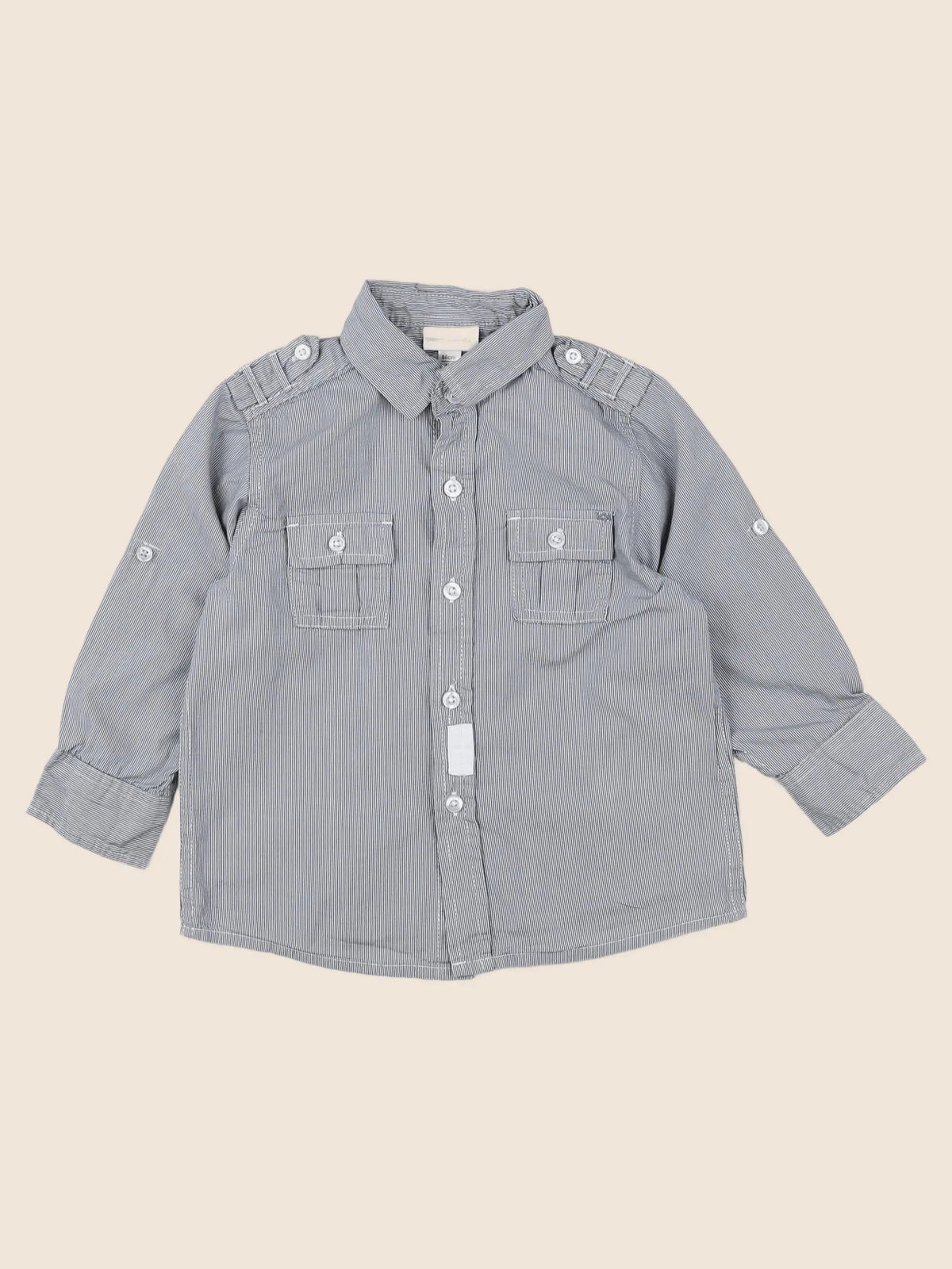 Vertbaudet - chemise bleu - 2 ans
