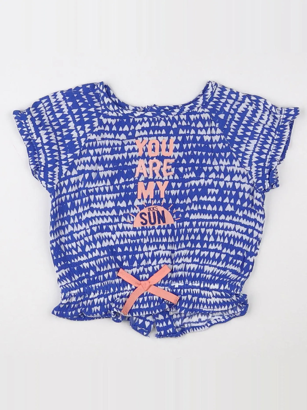 IKKS - tee-shirt bleu - 12 mois