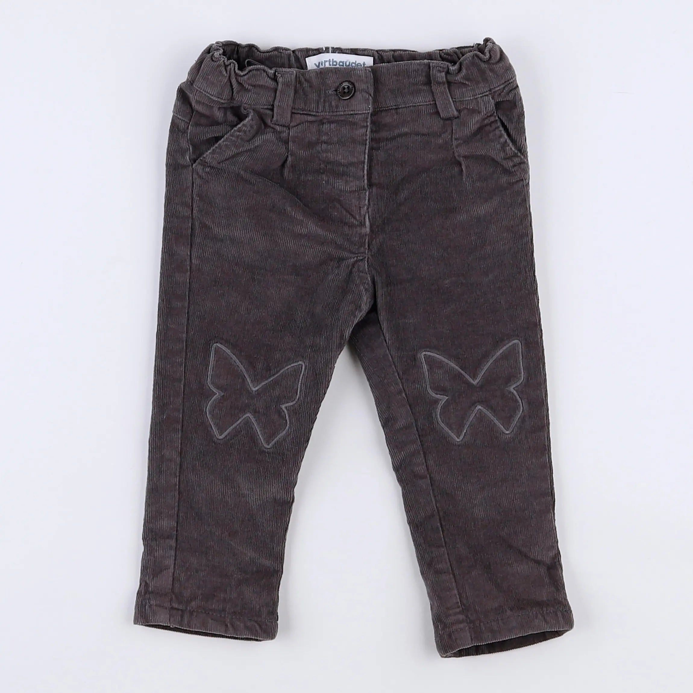 Vertbaudet - pantalon doublé marron - 3 mois