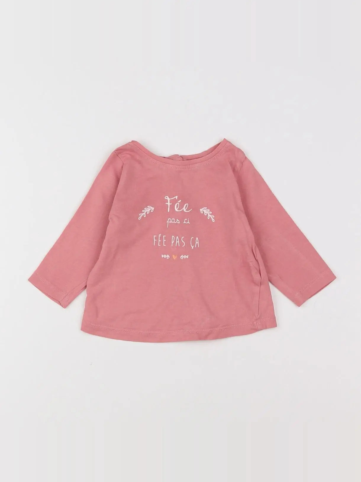 Tape à l'oeil - tee-shirt rose - 3 mois