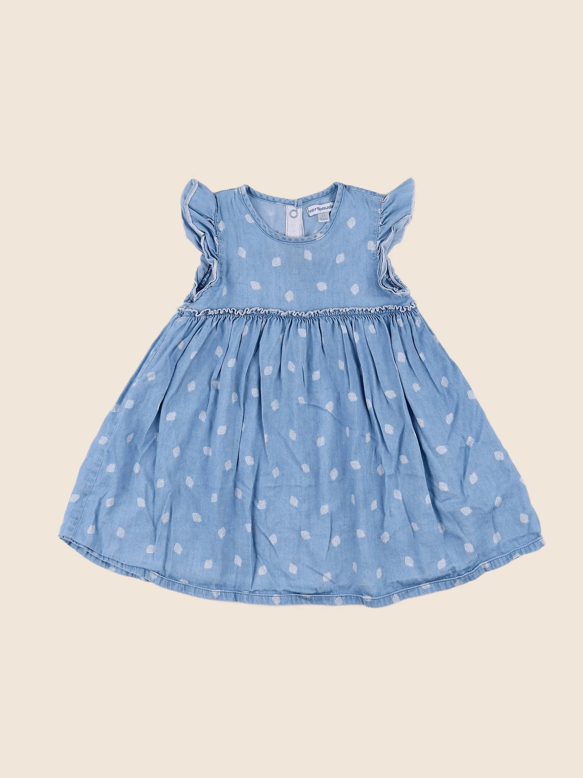 Vertbaudet - robe bleu - 18 mois