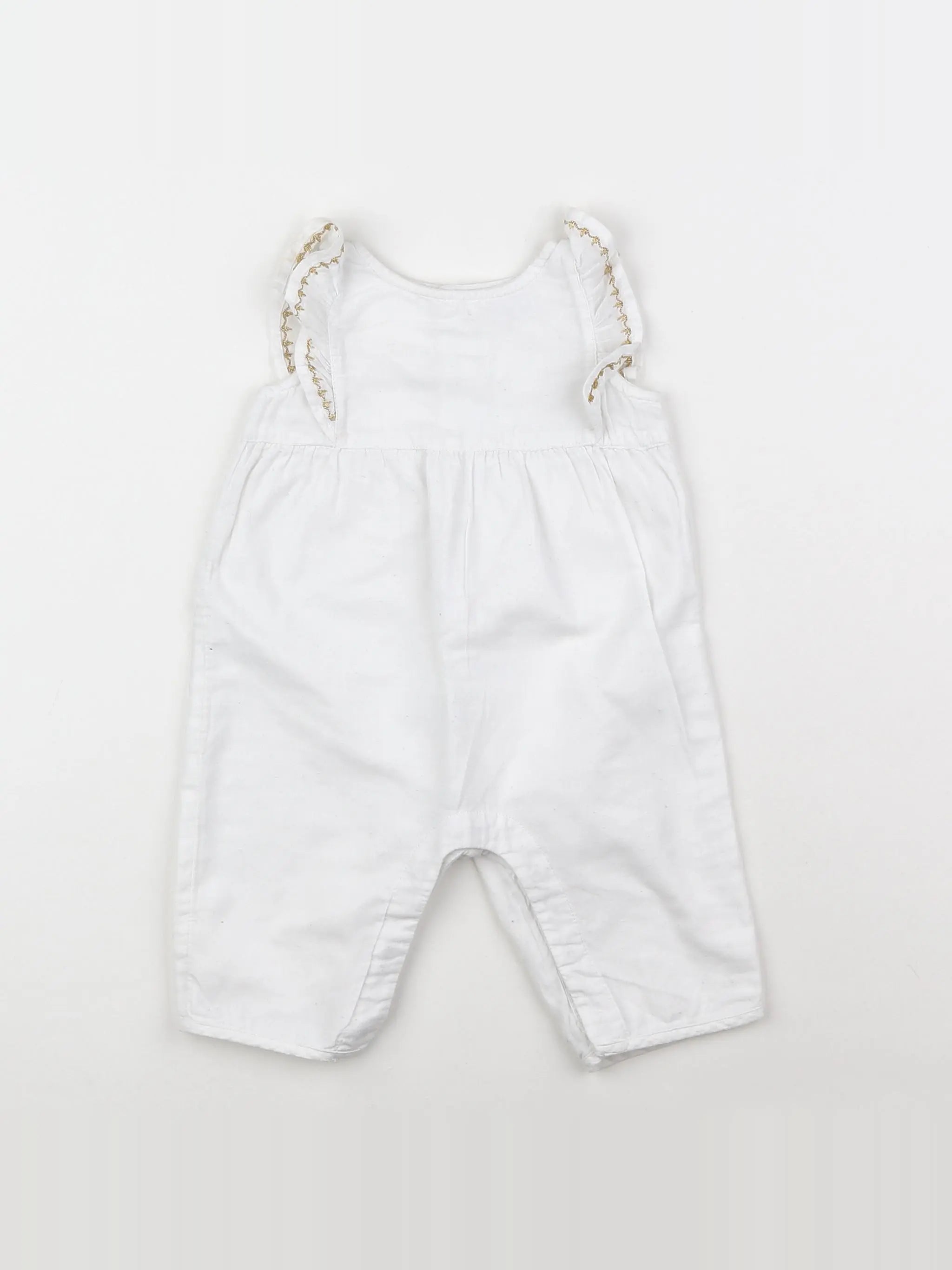 Boutchou - combinaison blanc, or - 3 mois