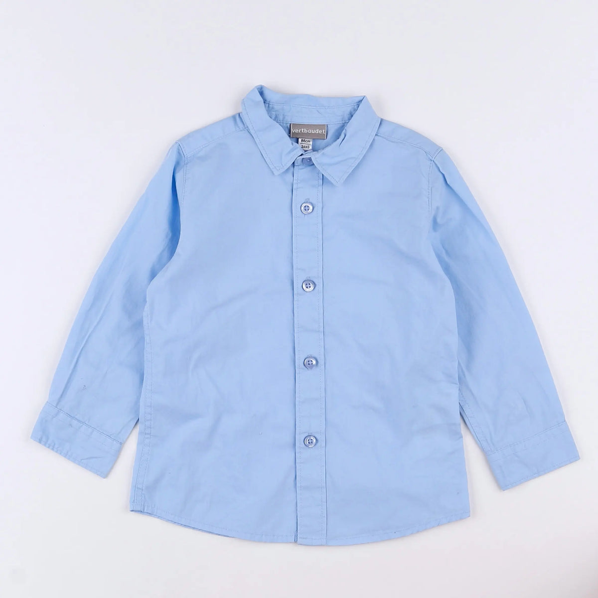 Vertbaudet - chemise bleu - 2 ans