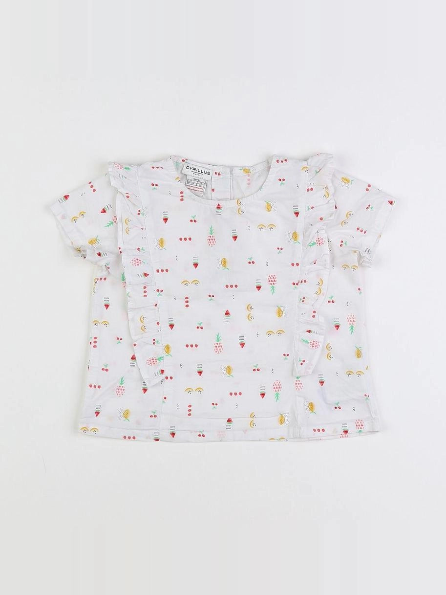 Cyrillus - blouse blanc - 18 mois