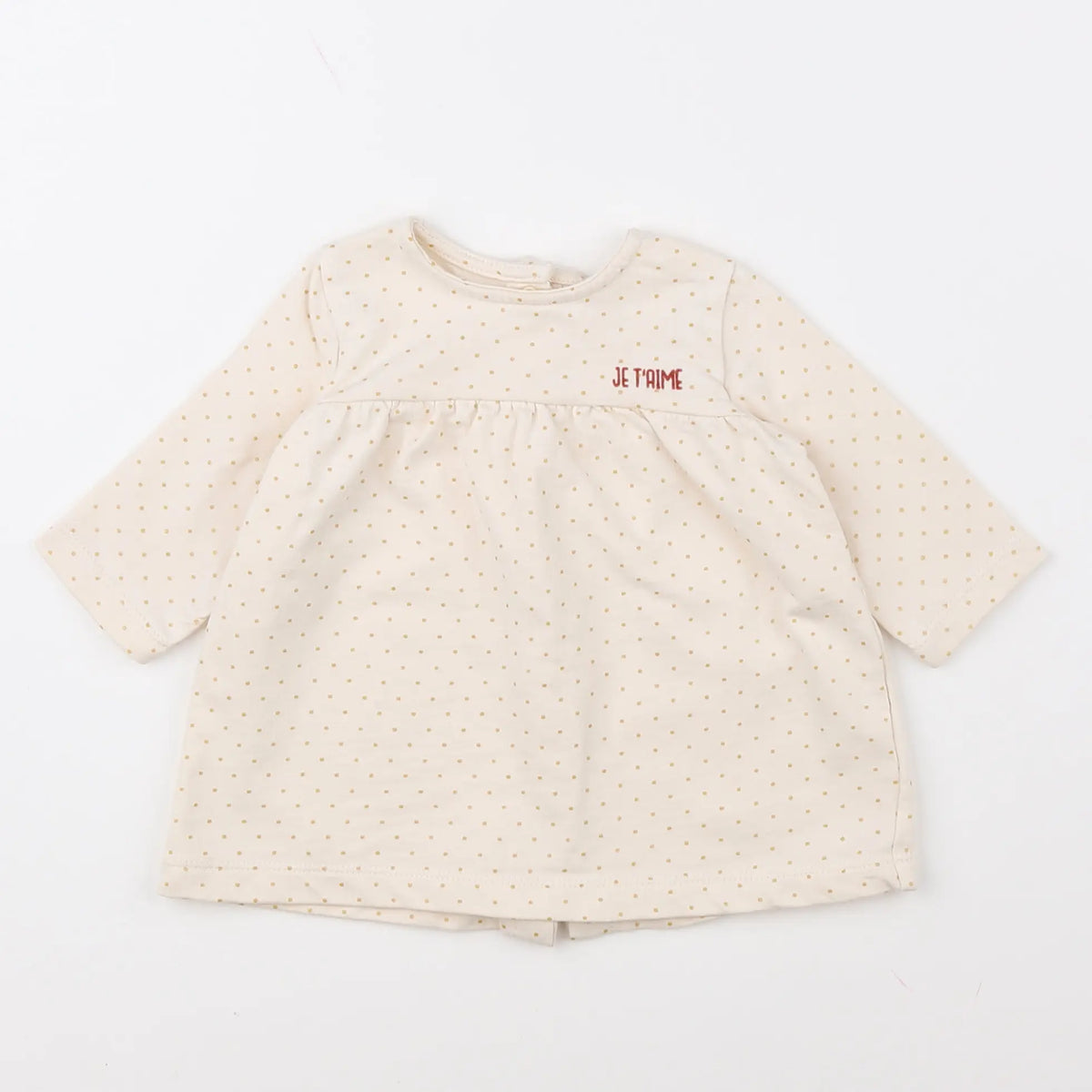 Vertbaudet - robe beige - 3 mois