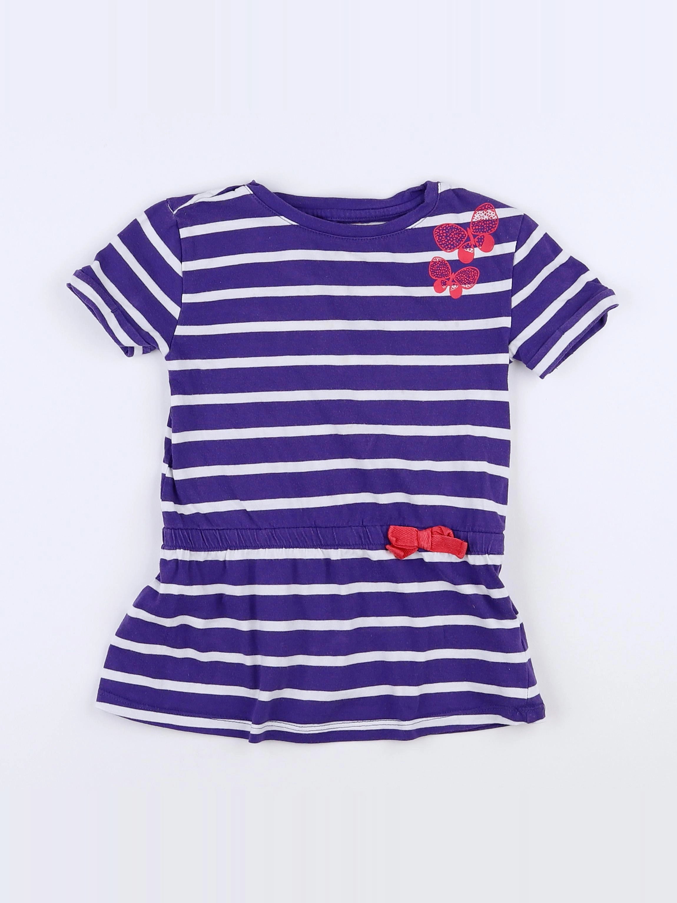 Vertbaudet - robe violet - 2 ans