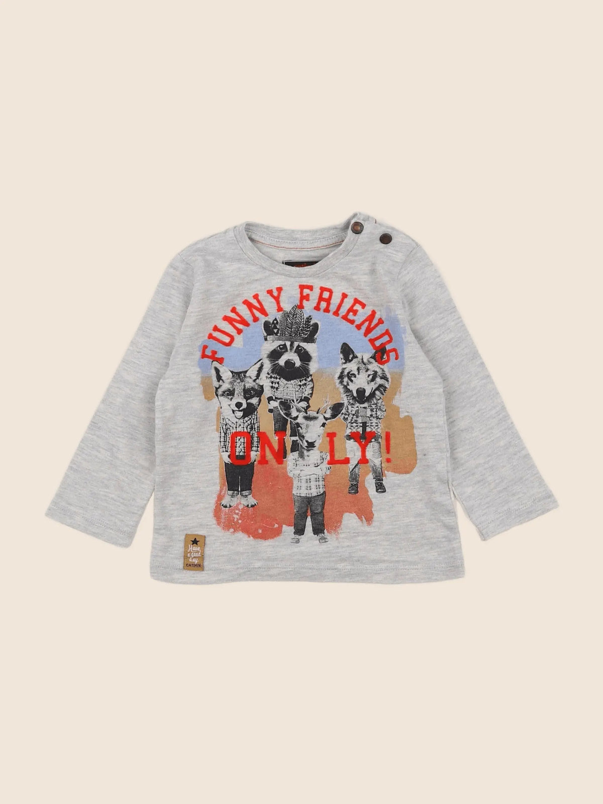 Catimini - tee-shirt gris - 12 mois