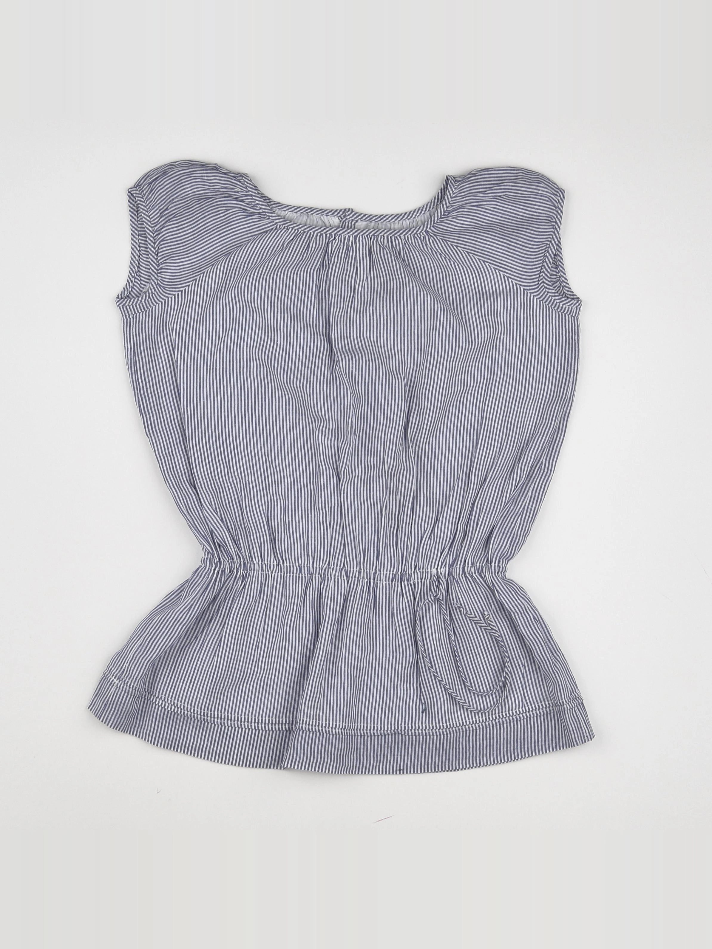 Bonpoint - blouse blanc, bleu - 4 ans