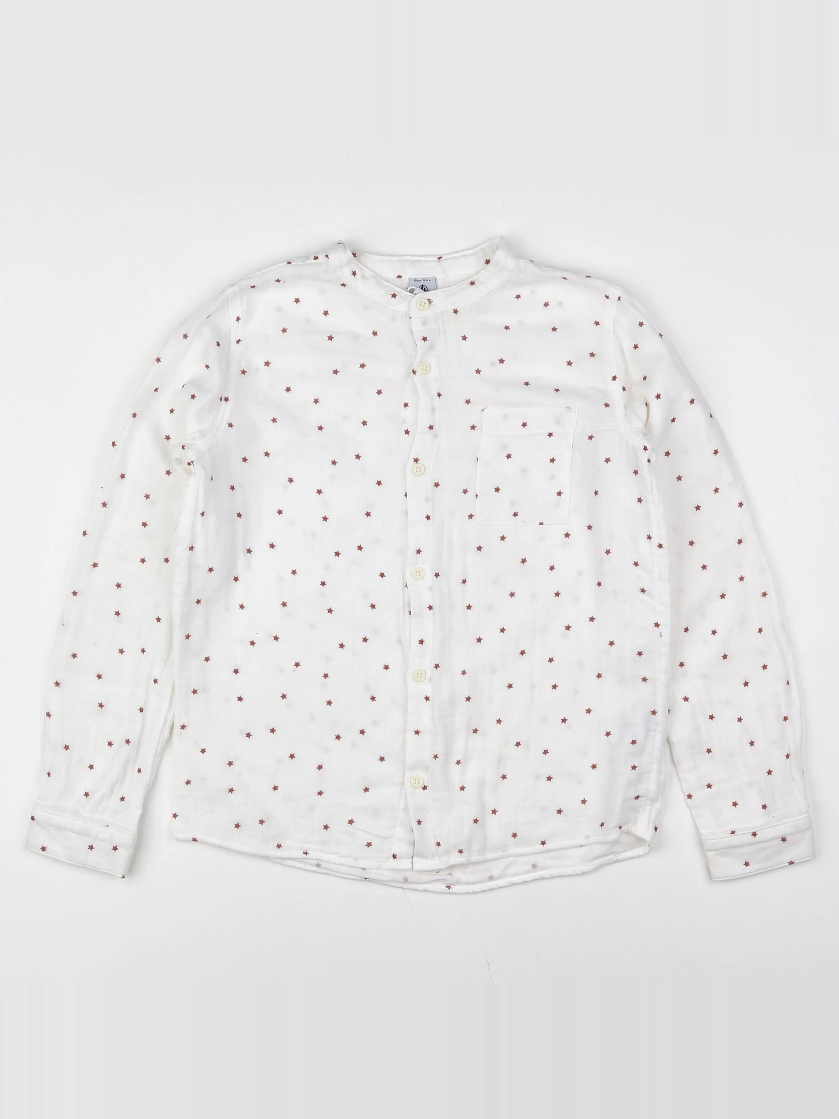 Petit Bateau - chemise blanc - 10 ans