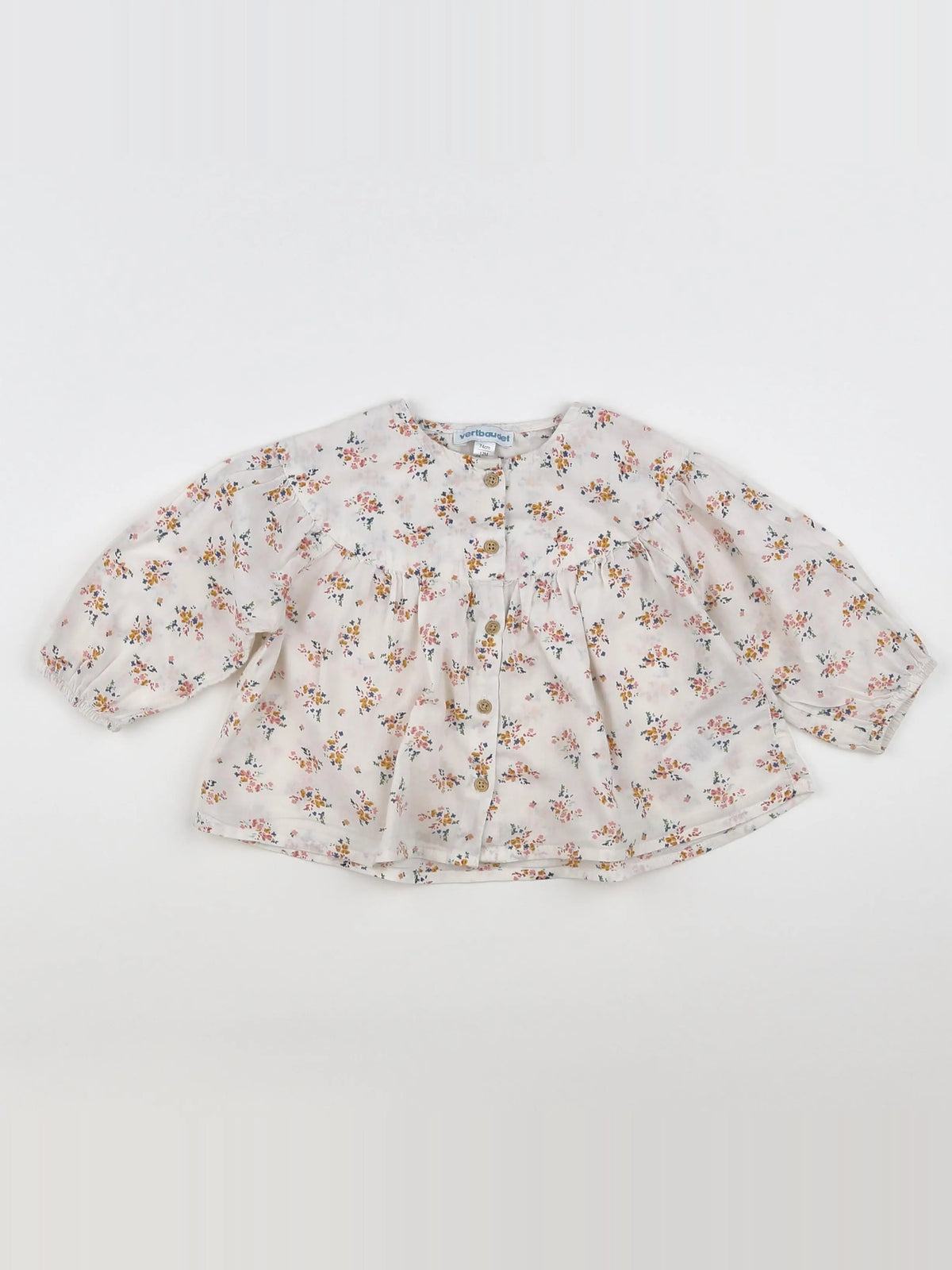 Vertbaudet - blouse blanc - 12 mois