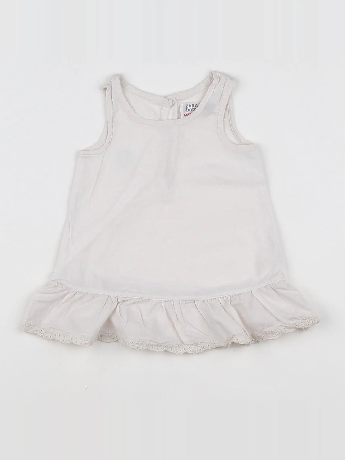 Zara - robe blanc - 3/6 mois