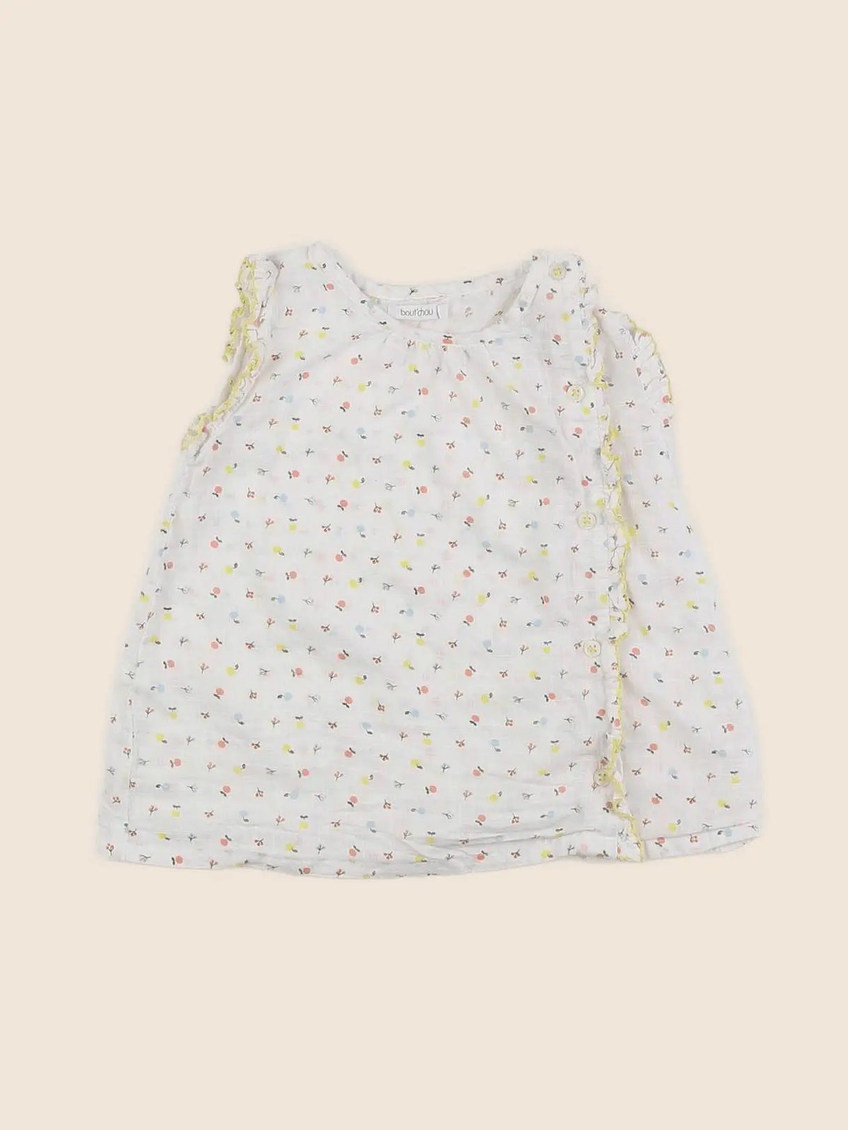 Boutchou - blouse beige, jaune - 18 mois