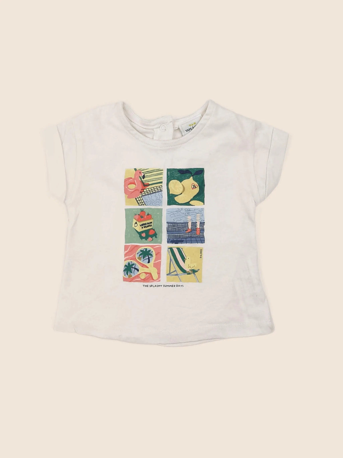 Tape à l'oeil - tee-shirt beige - 3 mois