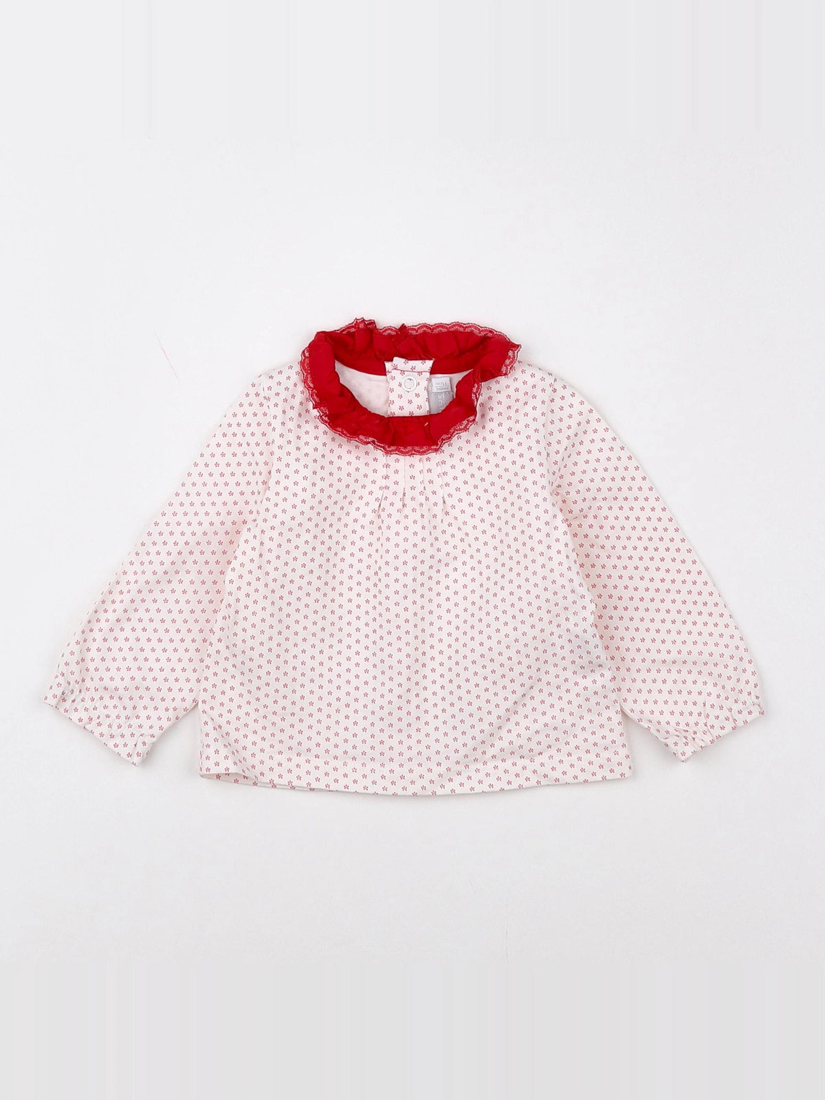 Natalys - tee-shirt beige, rouge - 9 mois