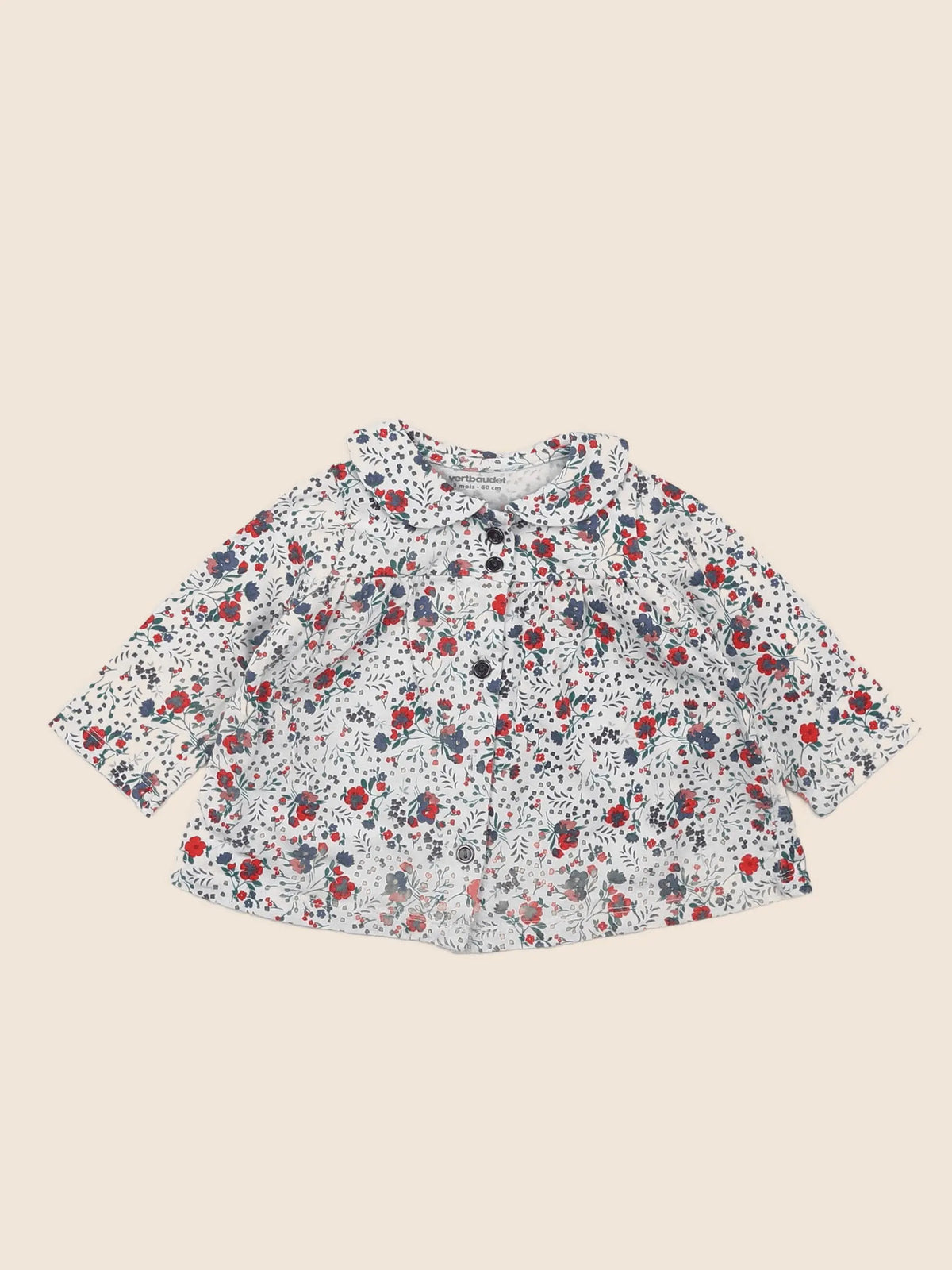 Vertbaudet - tee-shirt multicolore - 3 mois
