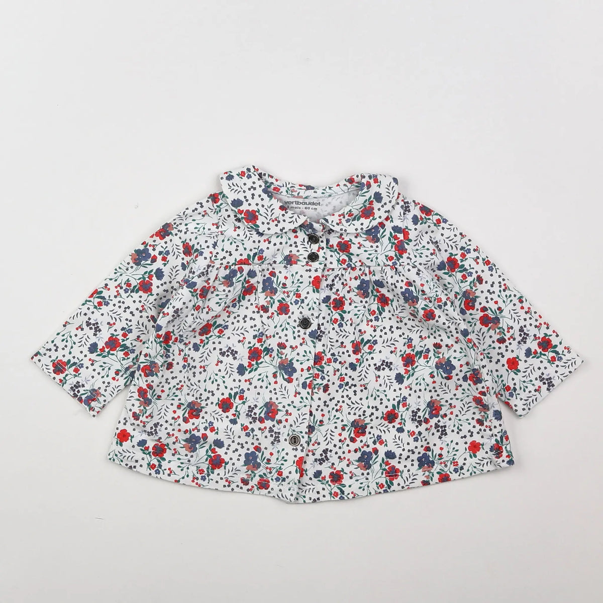 Vertbaudet - tee-shirt multicolore - 3 mois