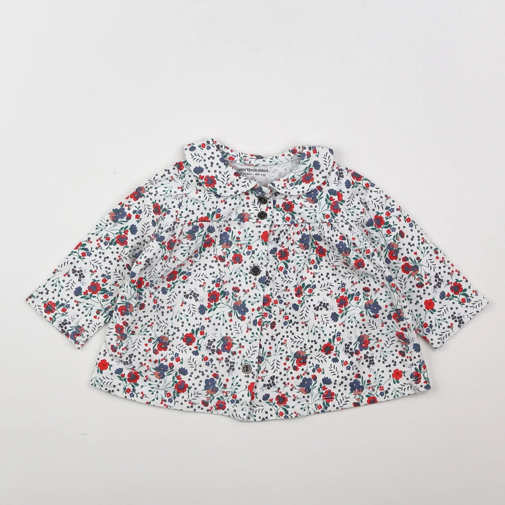 Vertbaudet - tee-shirt multicolore - 3 mois