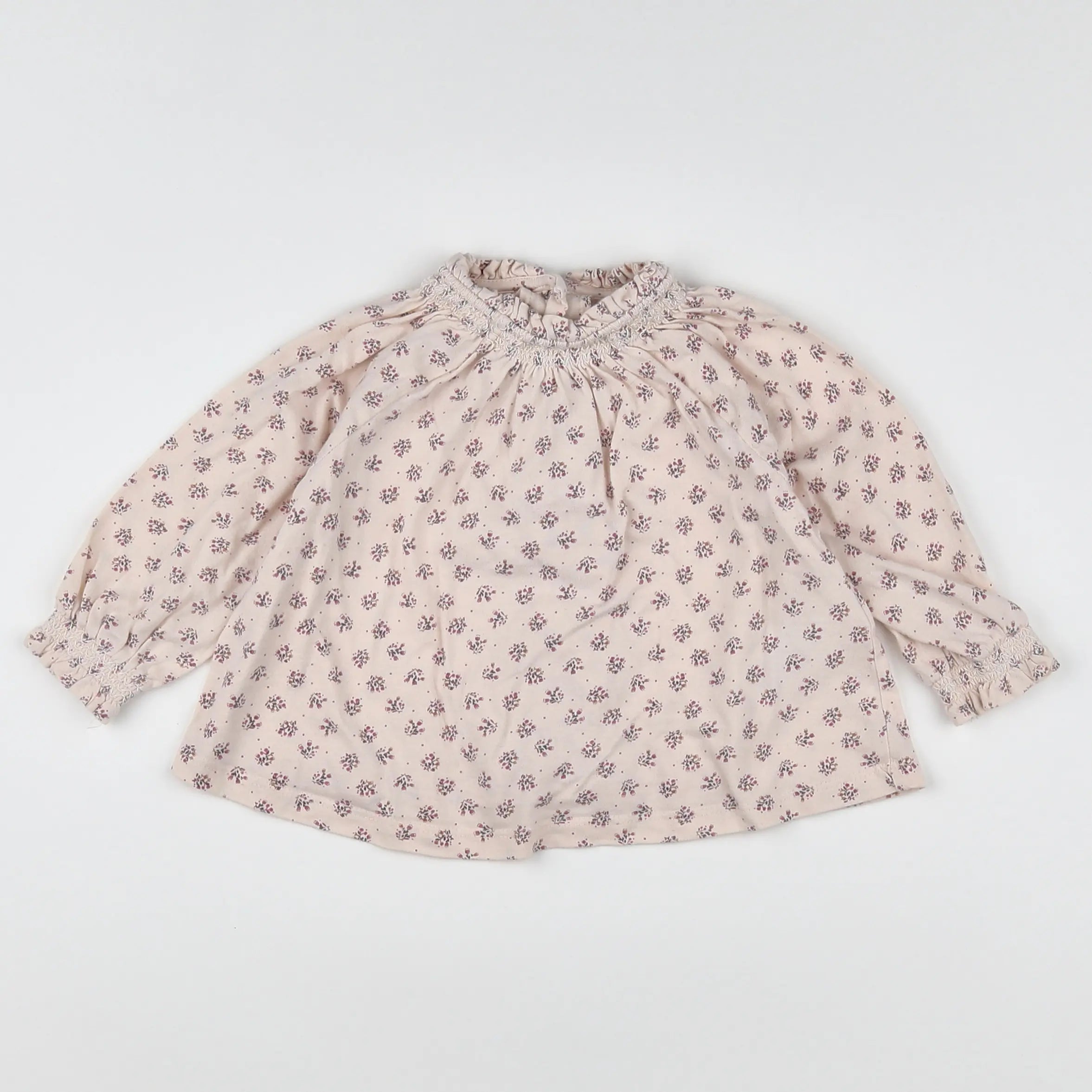 Vertbaudet - blouse beige - 12 mois