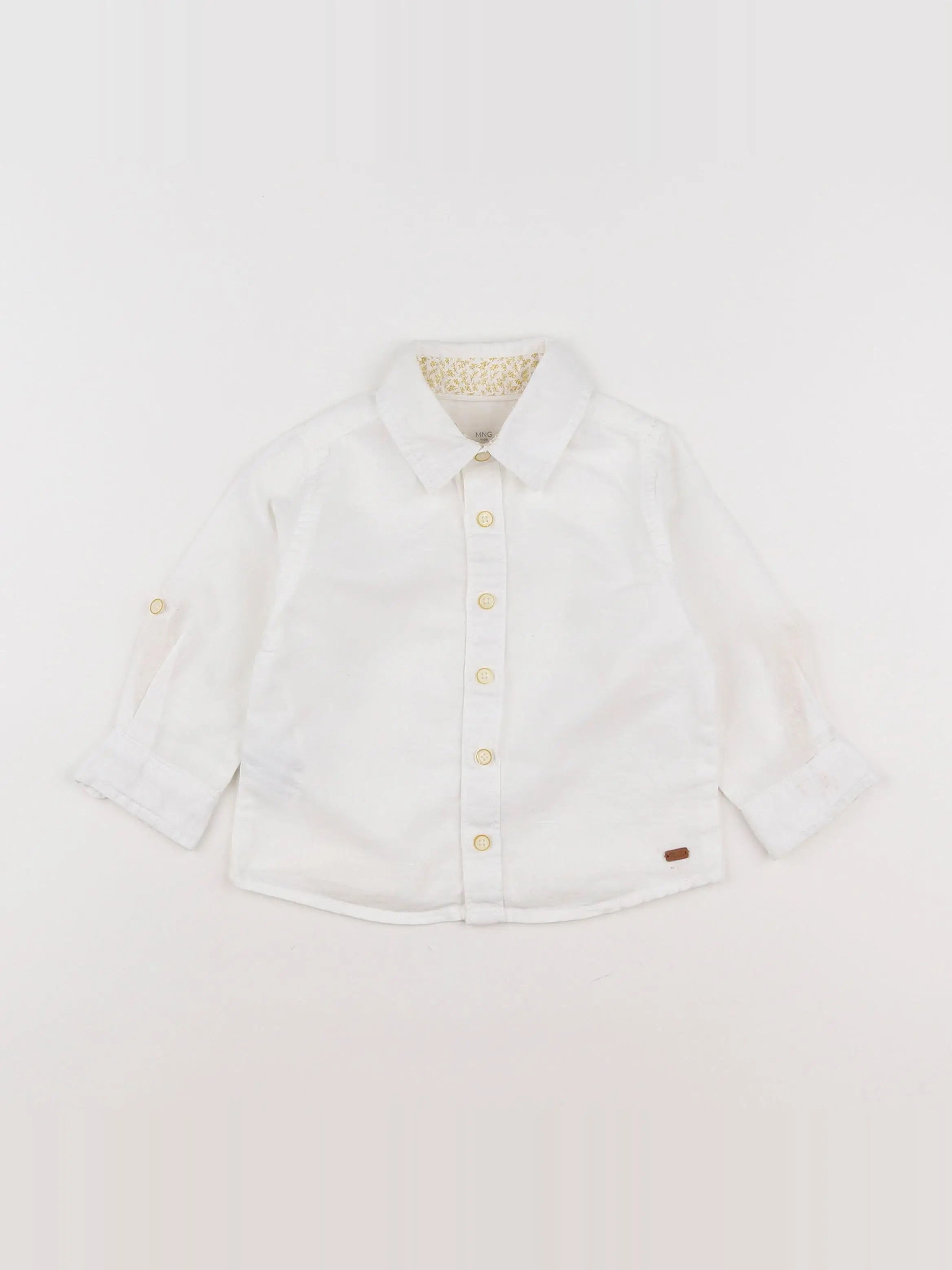 Mango - chemise blanc - 9/12 mois