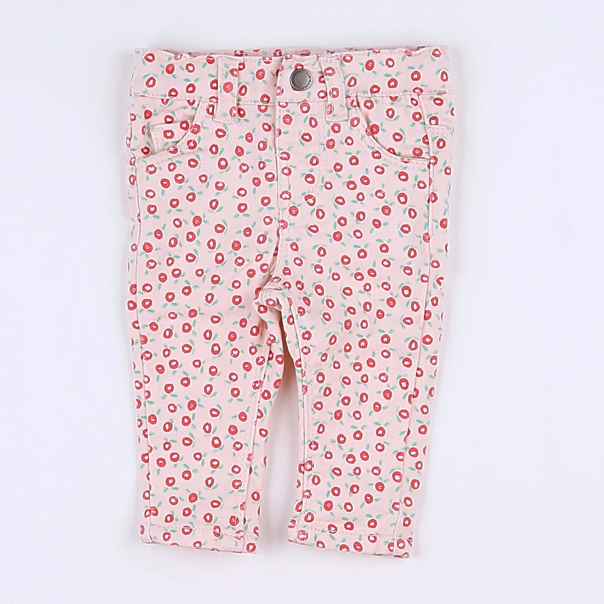 Vertbaudet - jegging rose - 3 mois