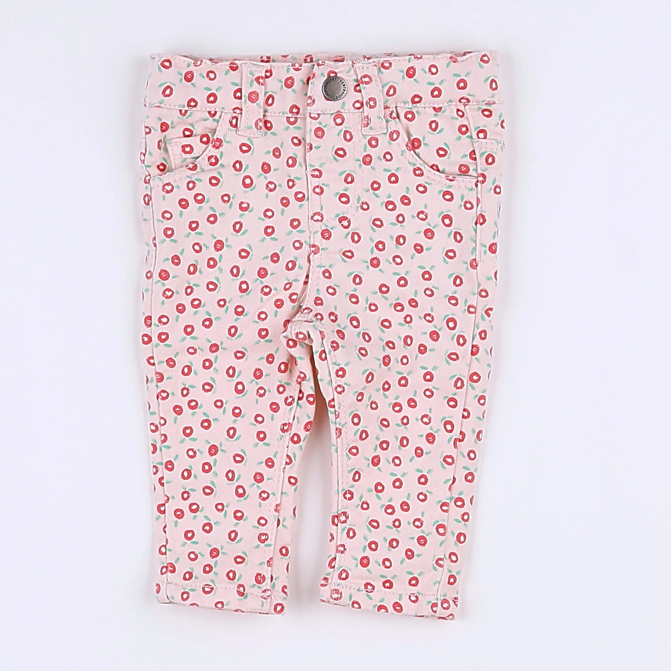 Vertbaudet - jegging rose - 3 mois
