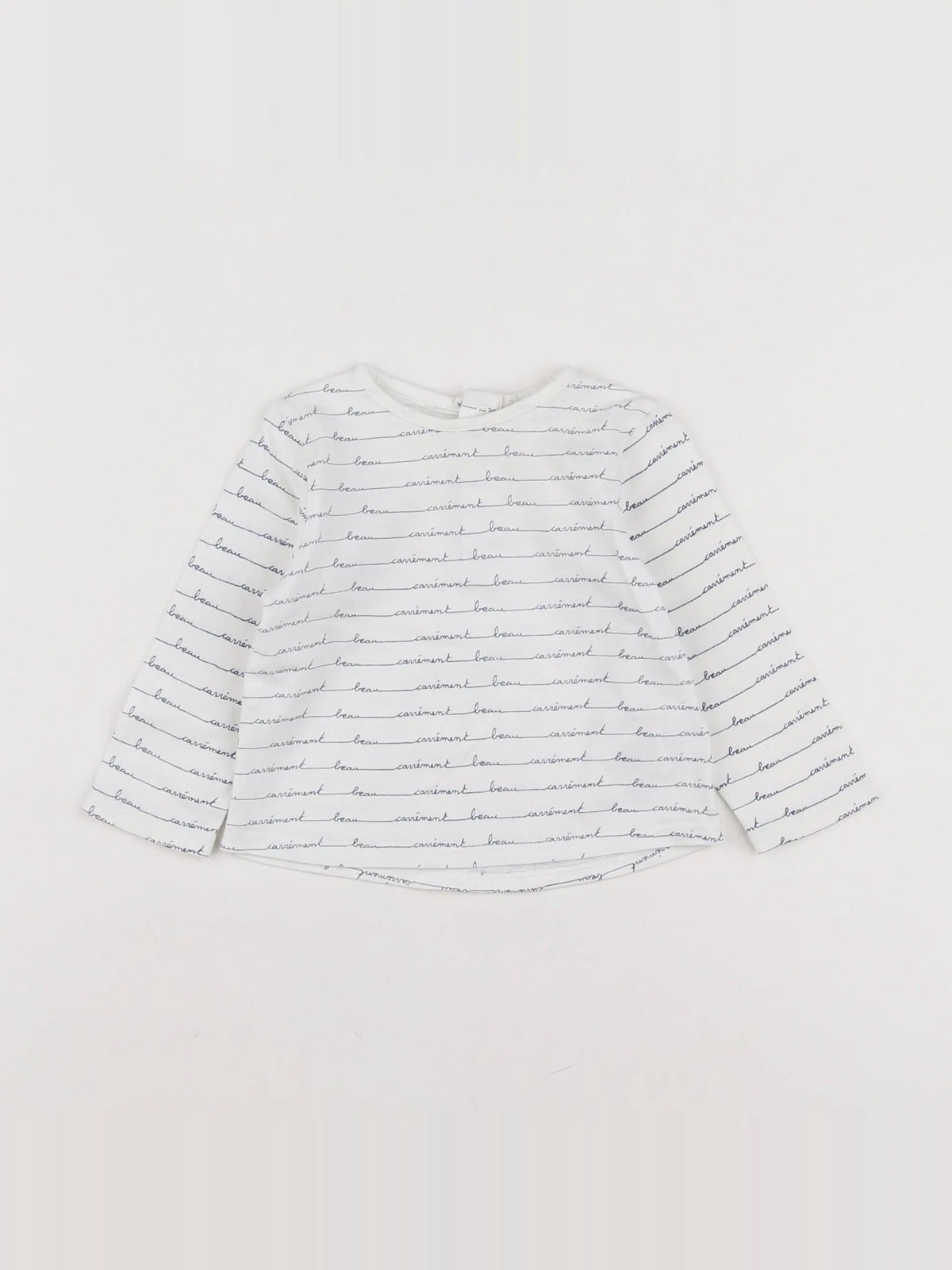 Carrément Beau - tee-shirt blanc - 6 mois