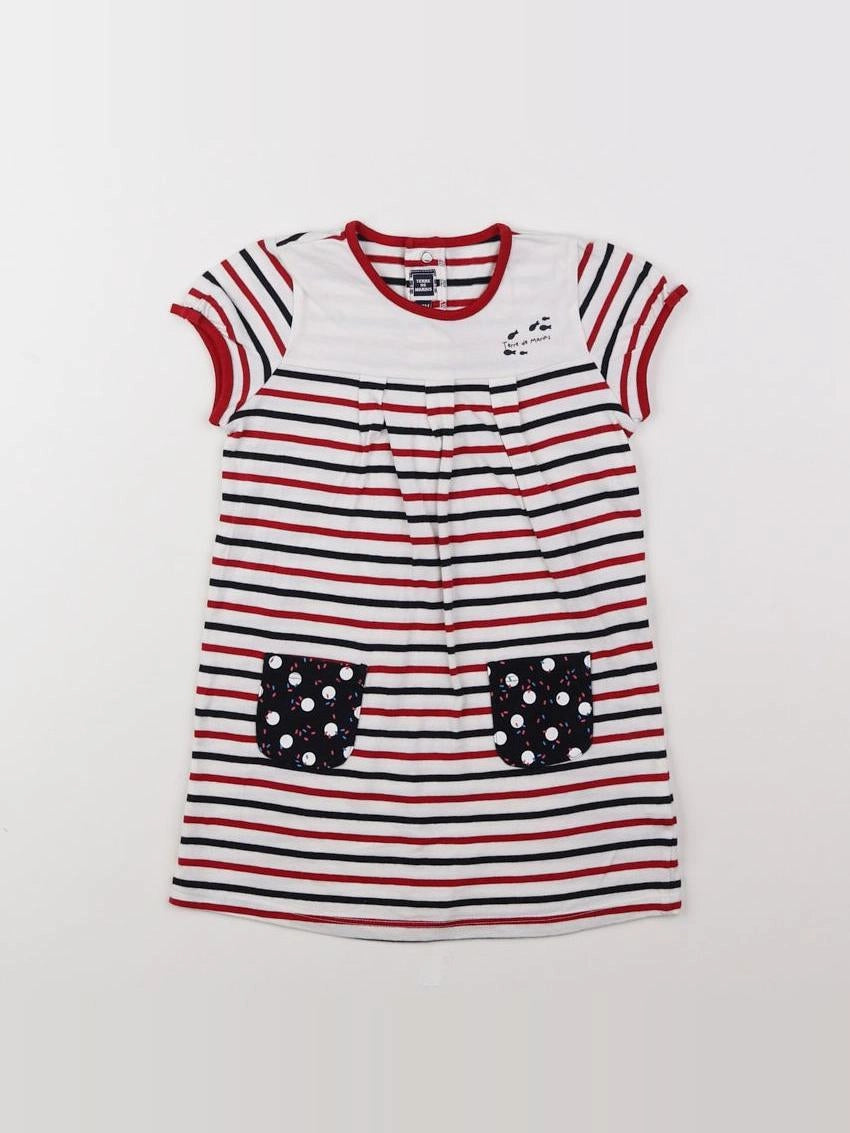 Terre de marins - robe blanc - 2 ans