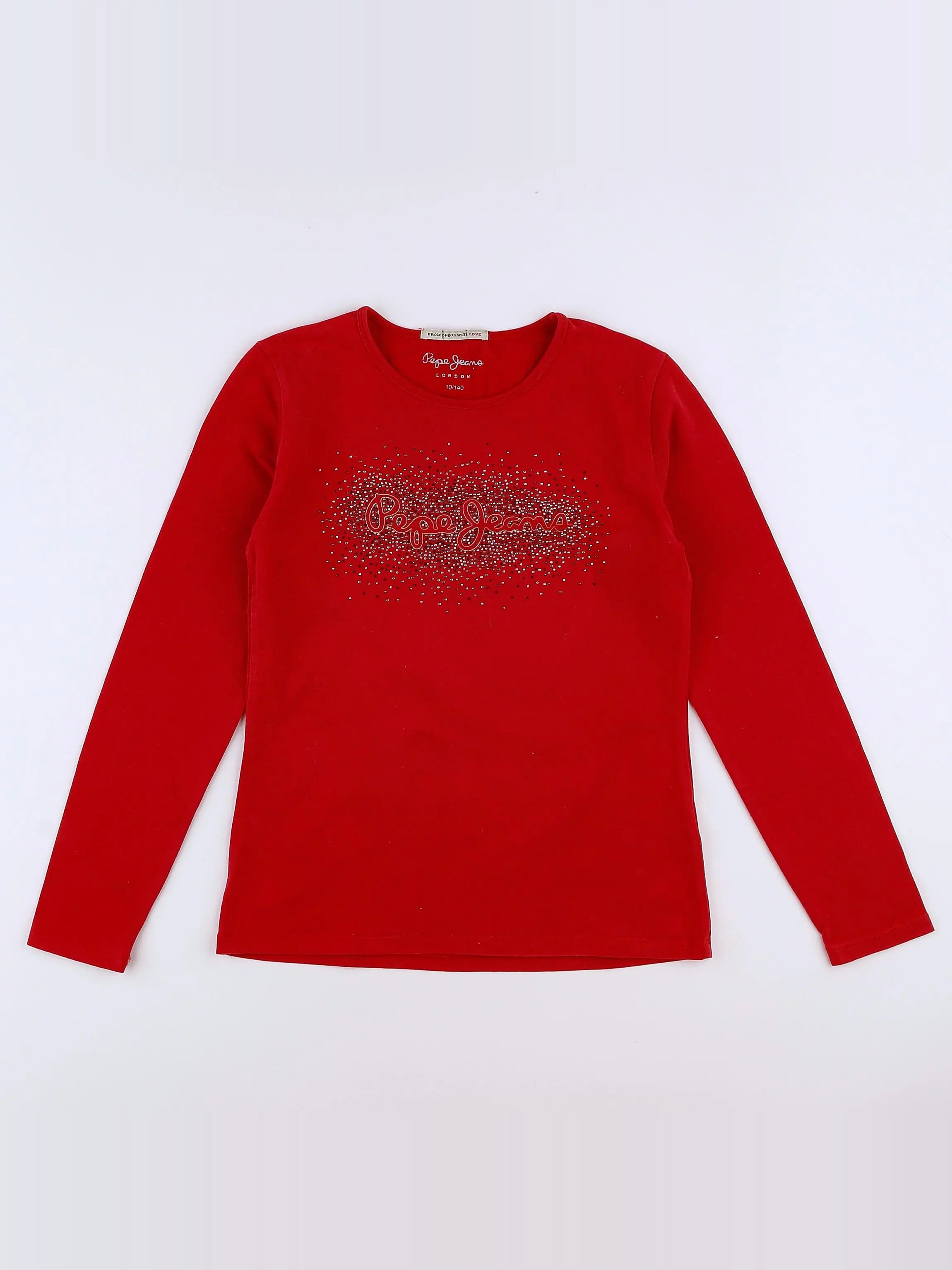 Pepe Jeans - tee-shirt rouge - 10 ans