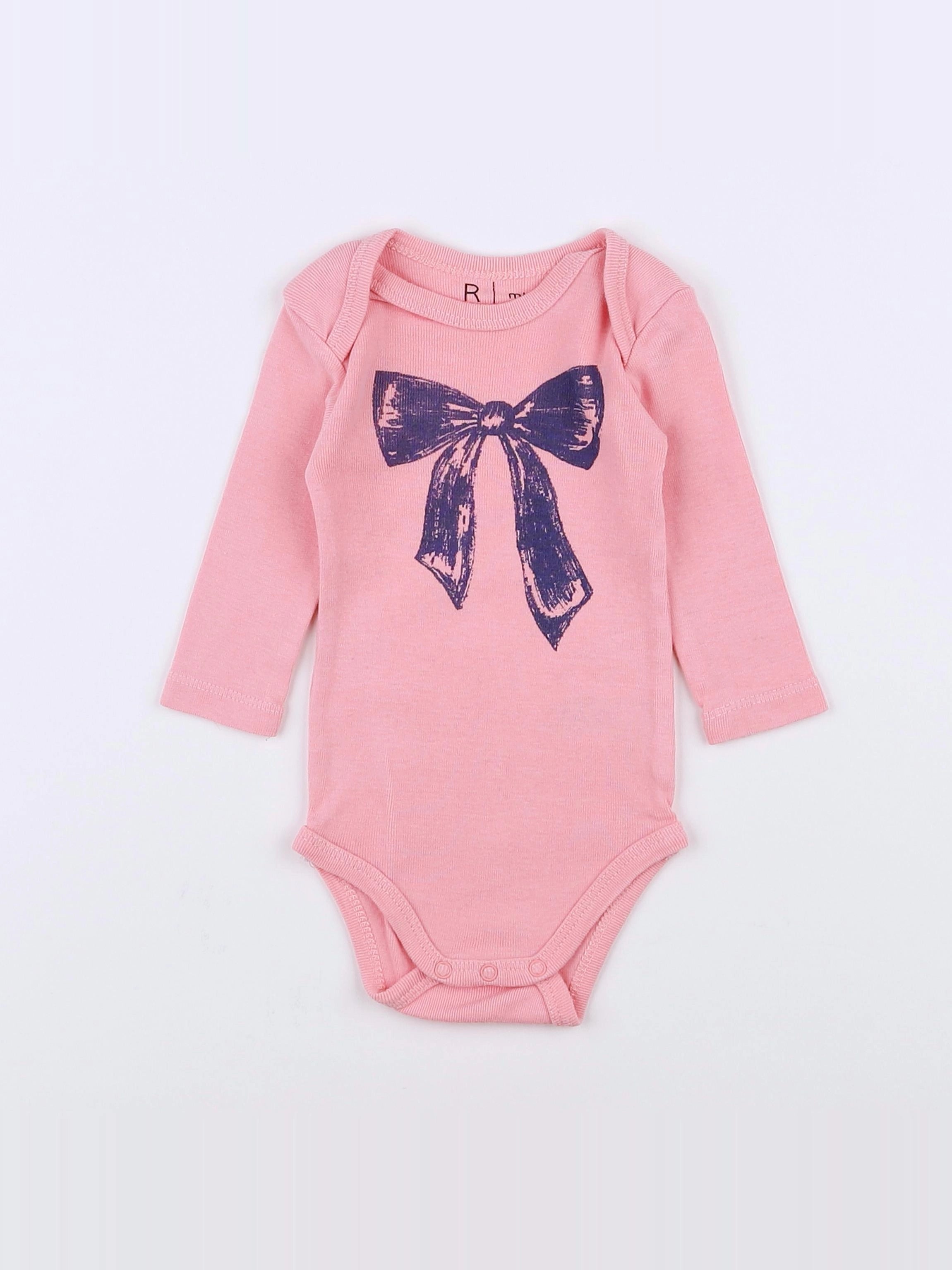 La Redoute - body rose - 3 mois