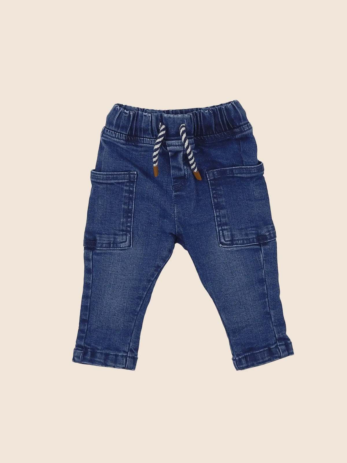 Vertbaudet - jean bleu - 3 mois