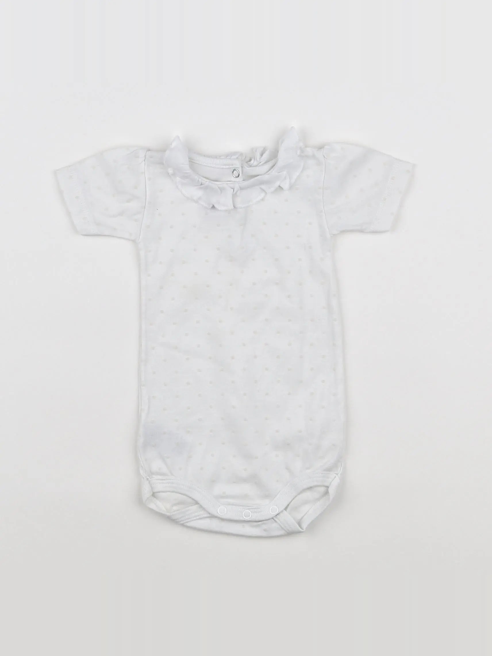 Petit Bateau - body vetement blanc - 3 mois