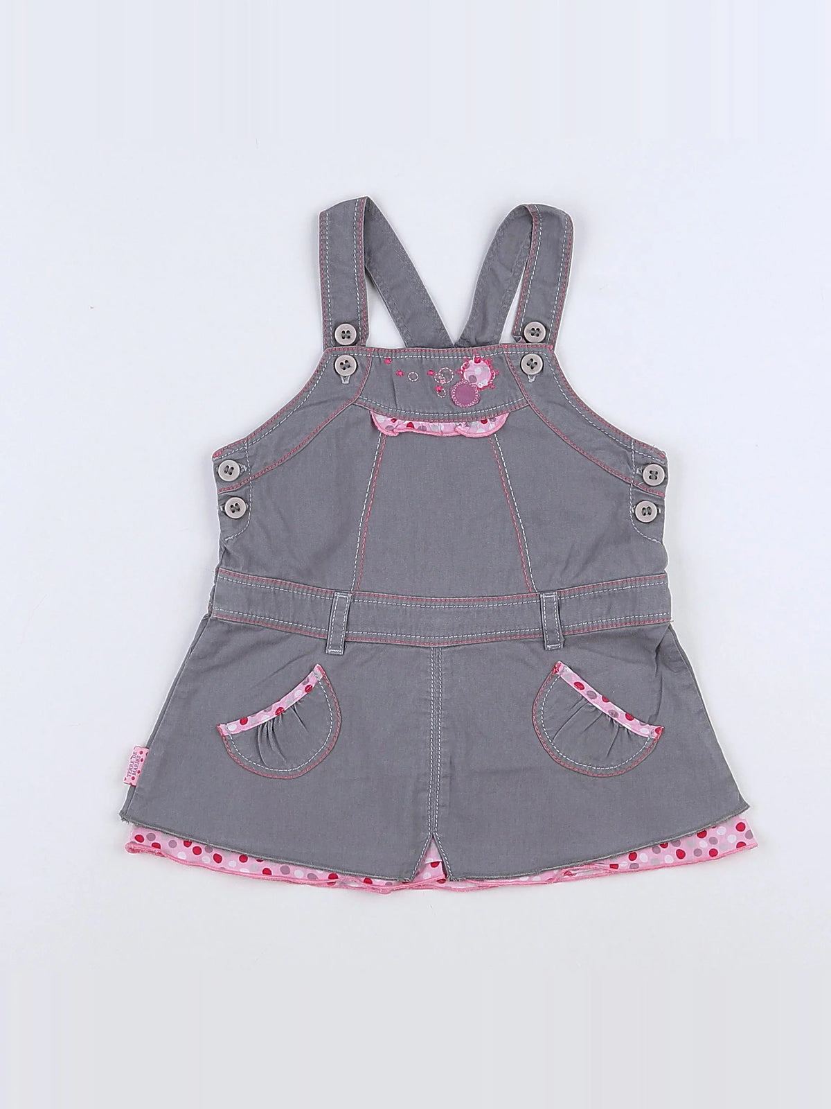 Terre de marins - robe gris - 12 mois