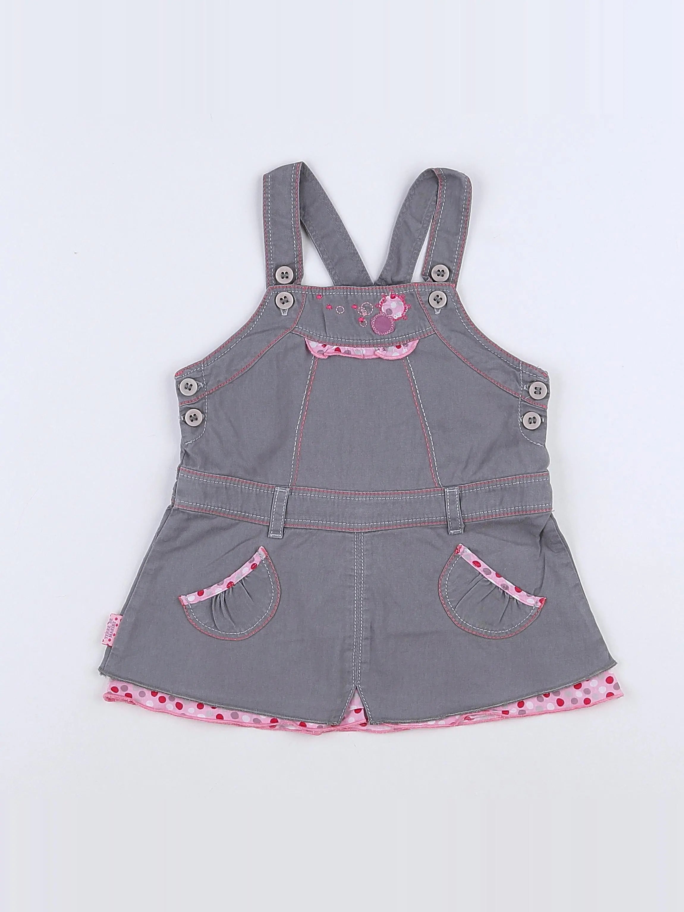 Terre de marins - robe gris - 12 mois