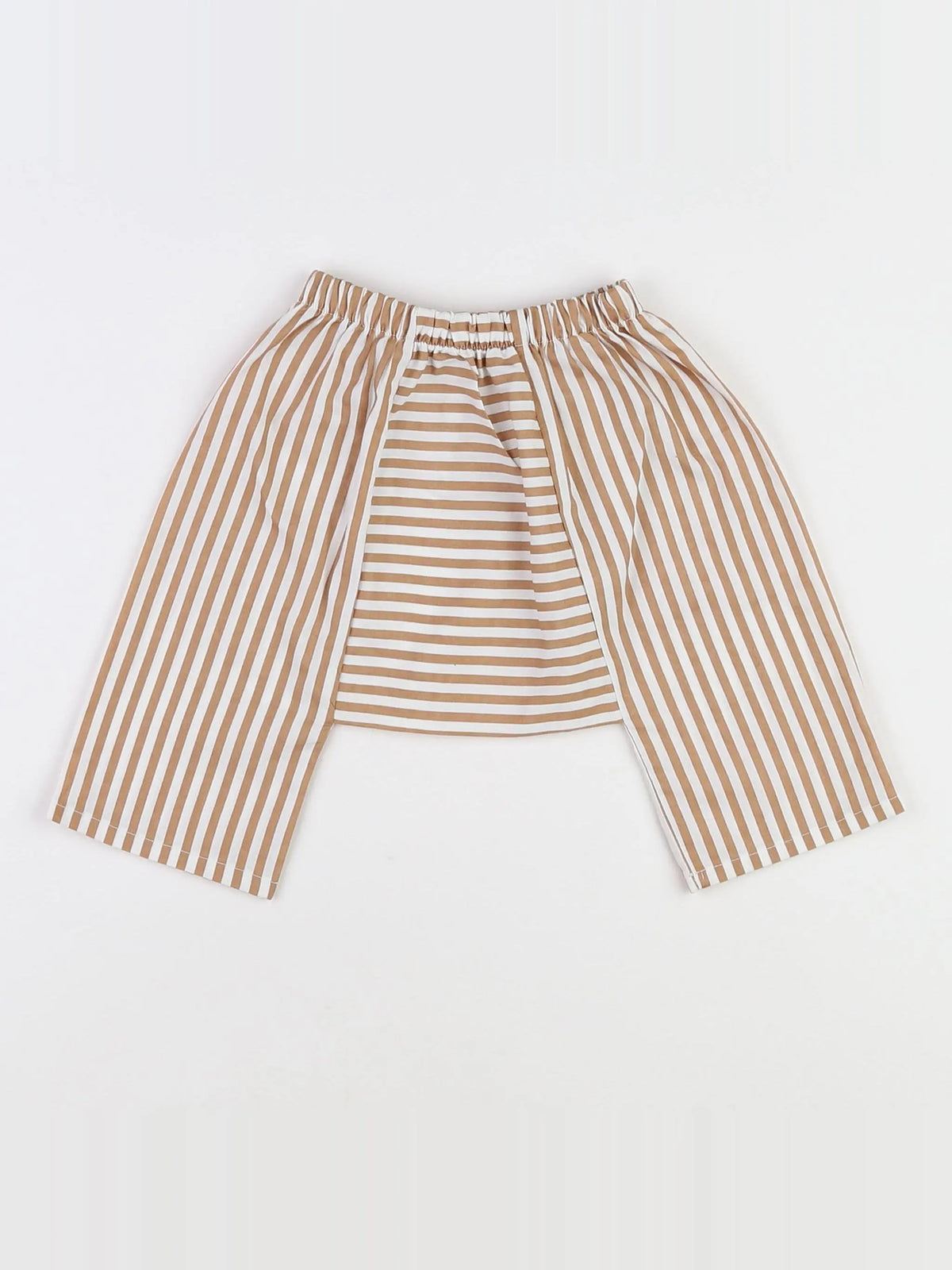 Loup - sarouel blanc, marron - 3 mois