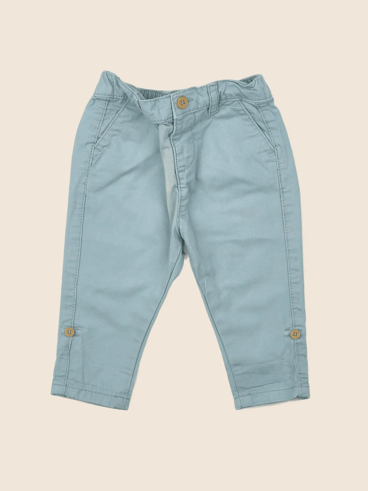 Vertbaudet - pantalon bleu - 6 mois