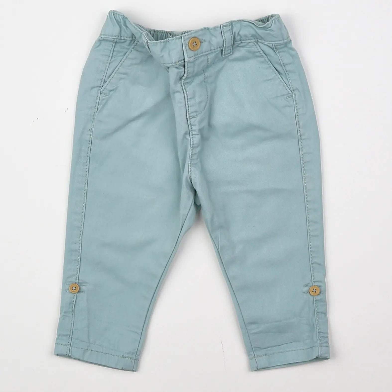 Vertbaudet - pantalon bleu - 6 mois
