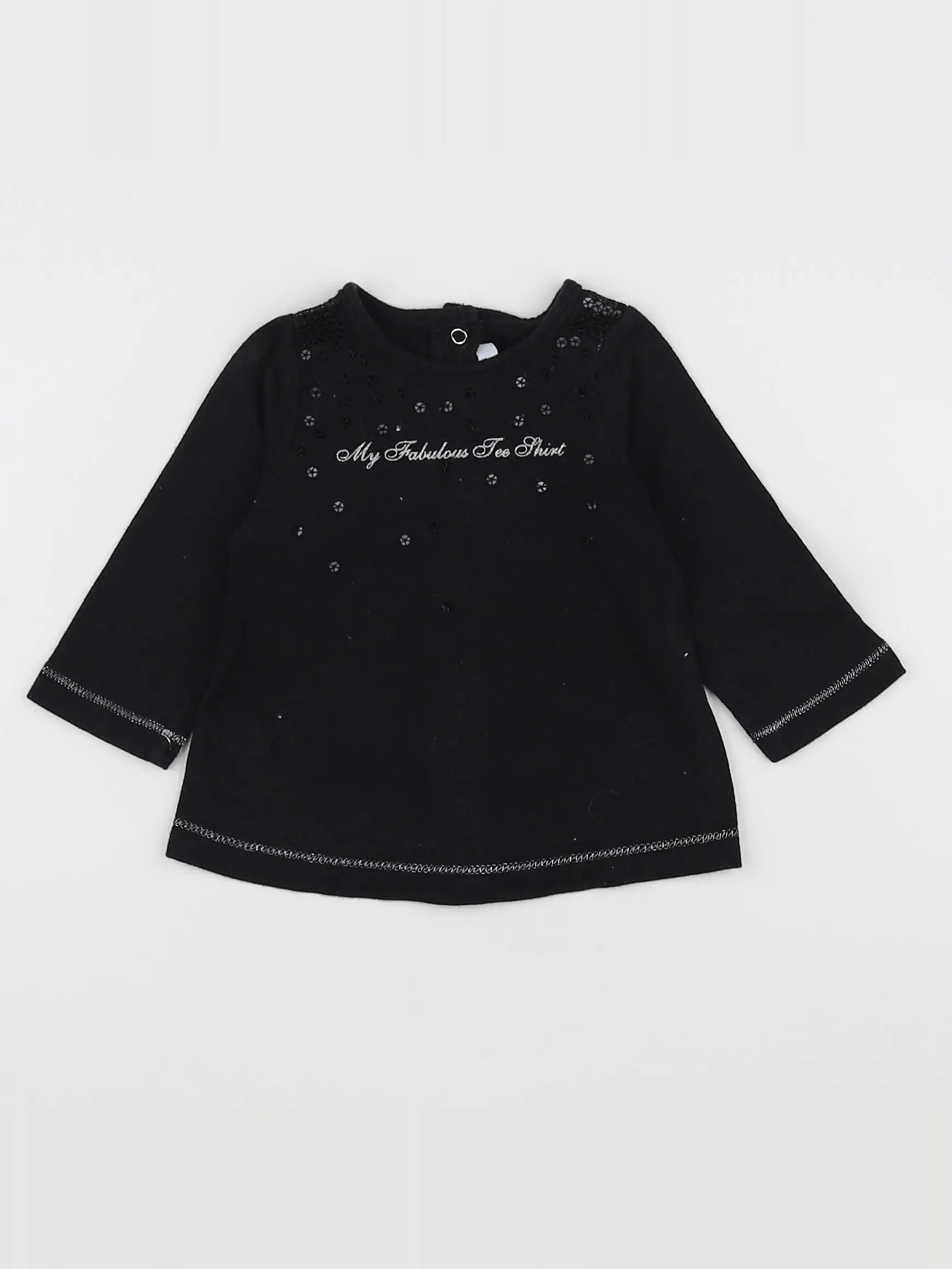 Tape à l'oeil - tee-shirt noir - 3 mois