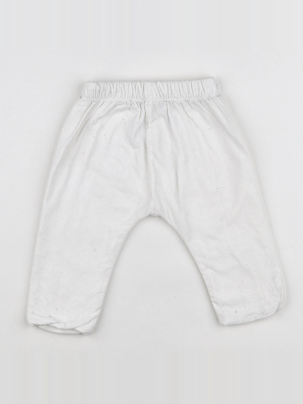 Petit Bateau - pantalon blanc - 6 mois