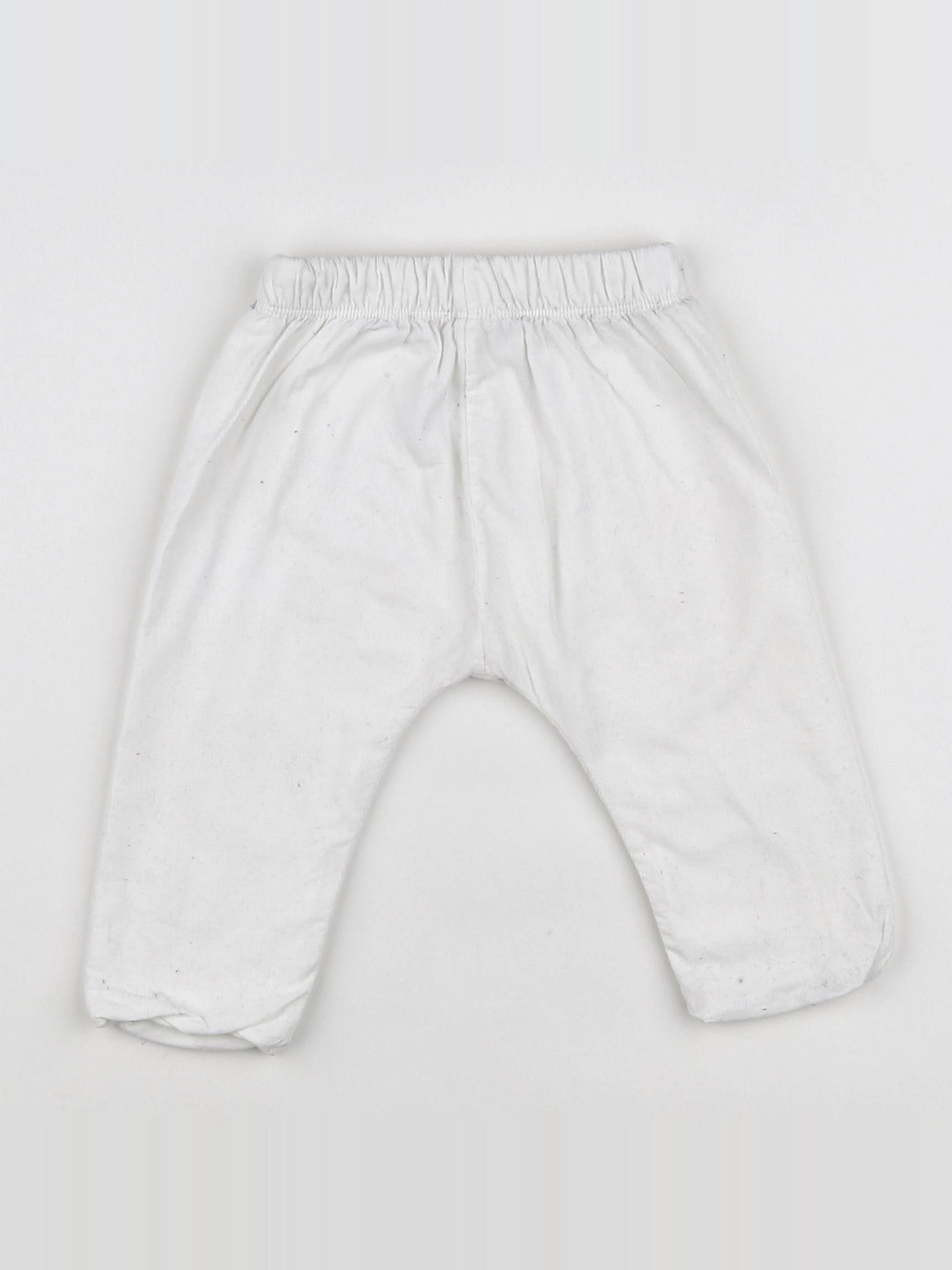 Petit Bateau - pantalon blanc - 6 mois