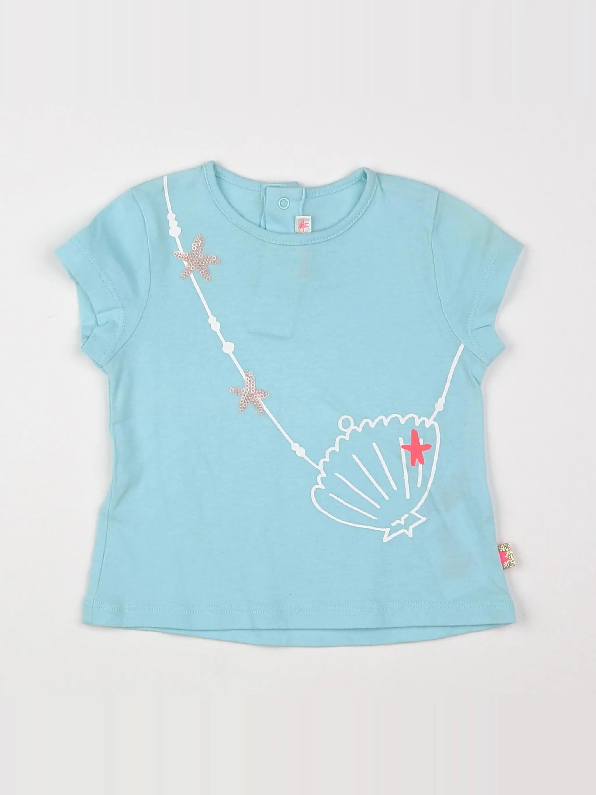 Billie Blush - tee-shirt bleu - 9 mois