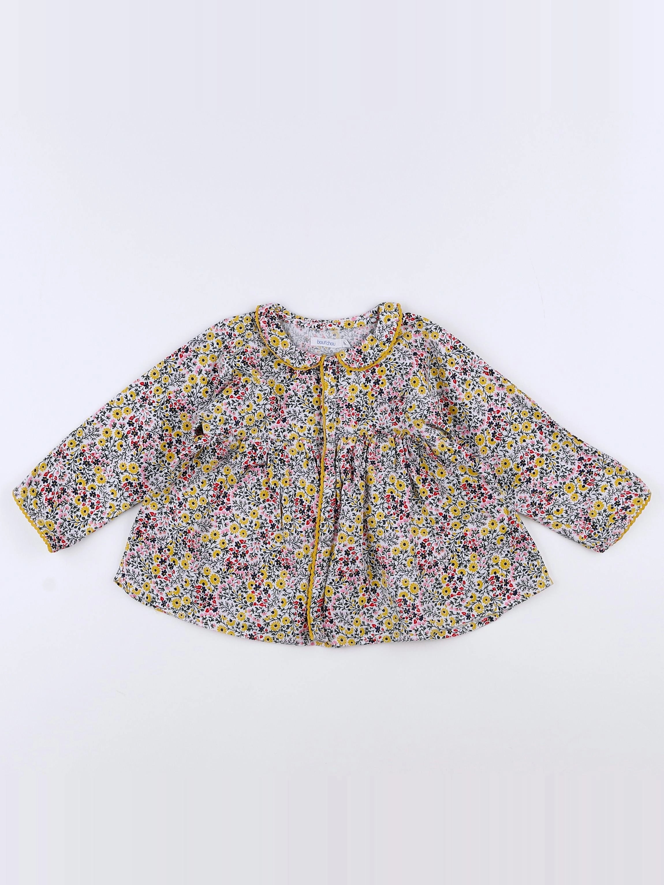 Boutchou - blouse multicolore - 12 mois