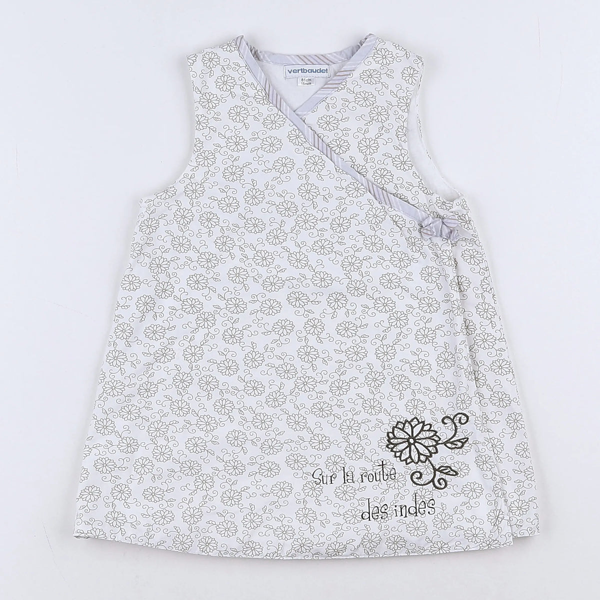 Vertbaudet - robe blanc - 18 mois