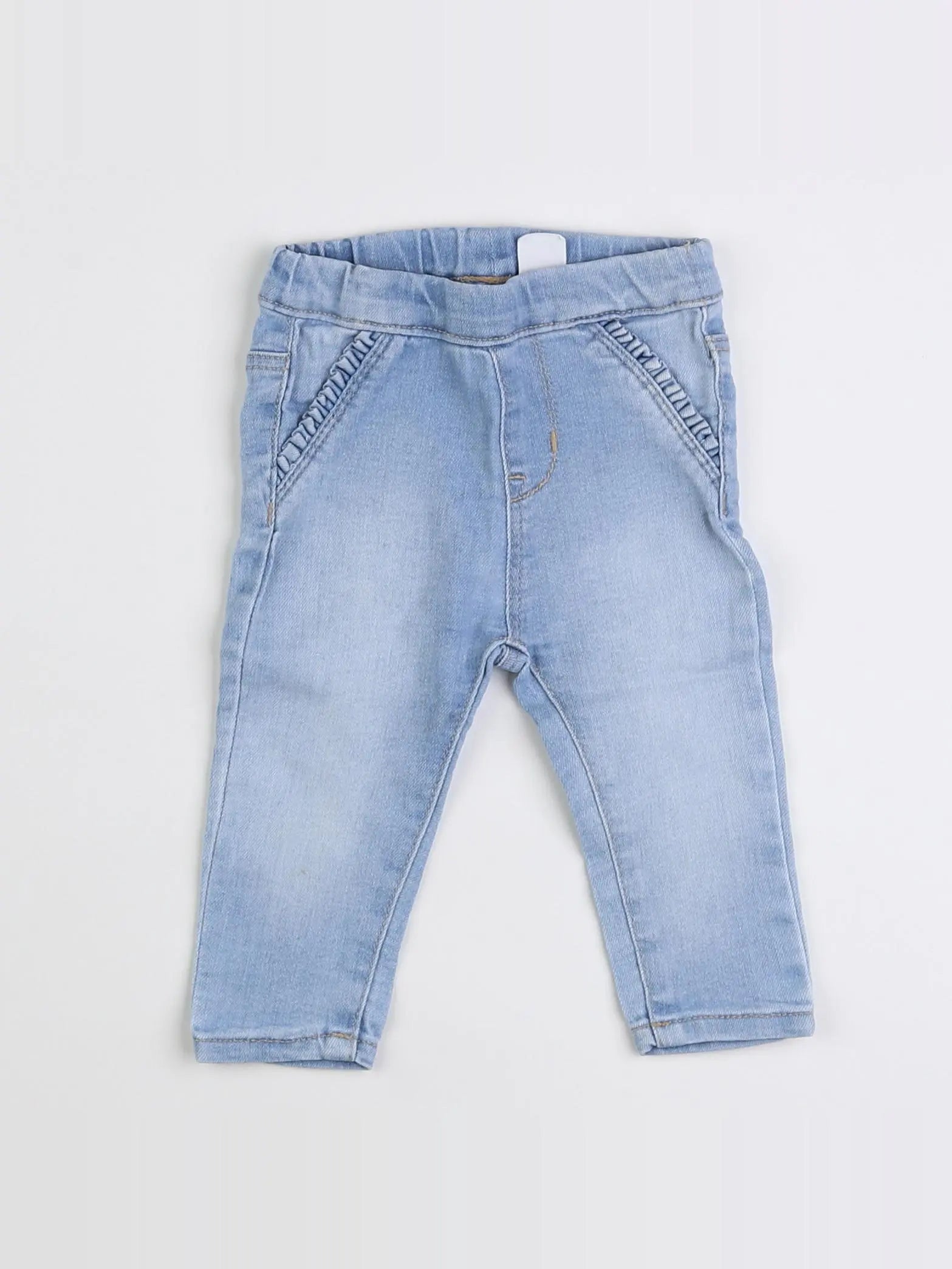 H&M - jegging bleu - 6 mois