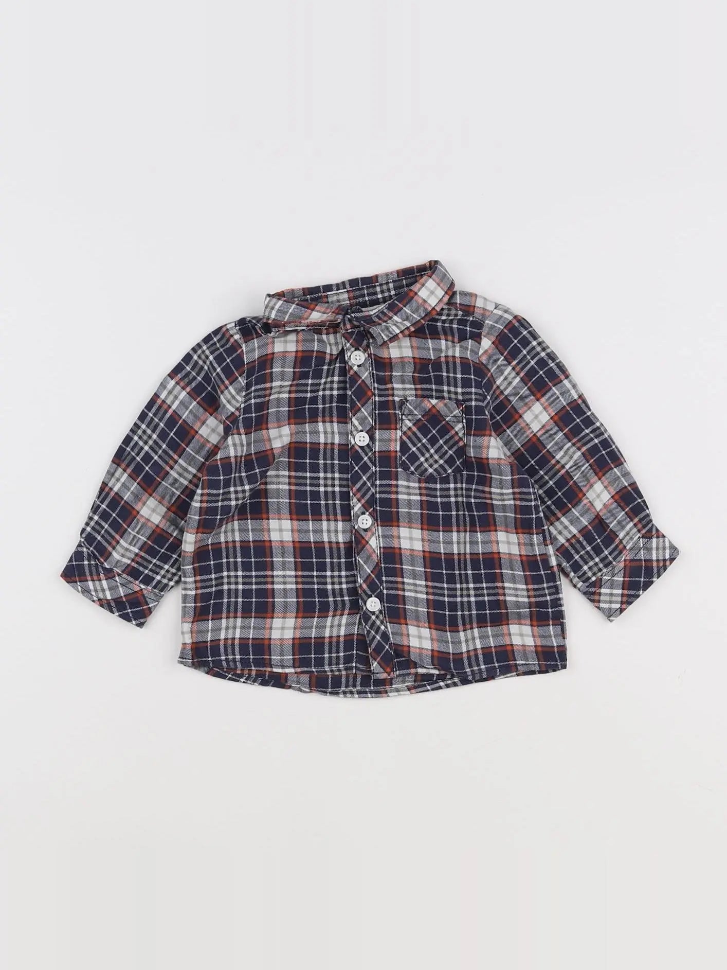 Tape à l'oeil - chemise bleu - 6 mois