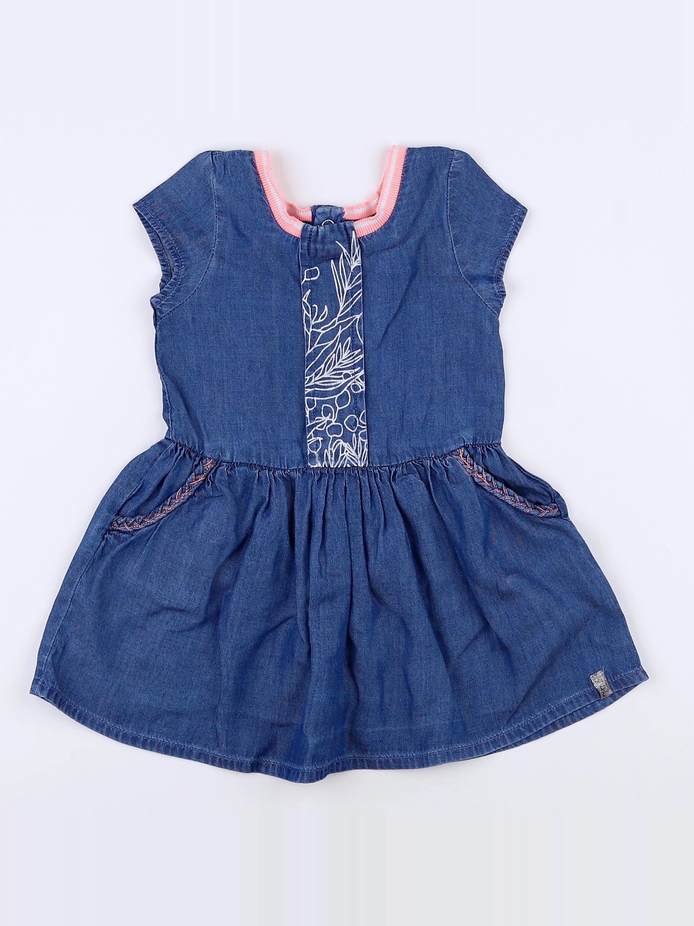 IKKS - robe bleu - 12 mois