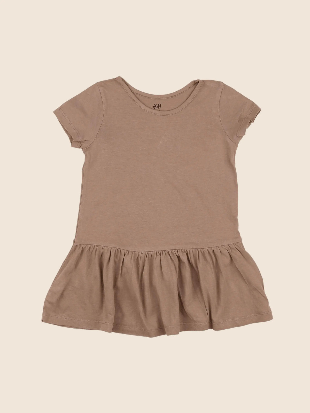 H&M - robe marron - 12/18 mois