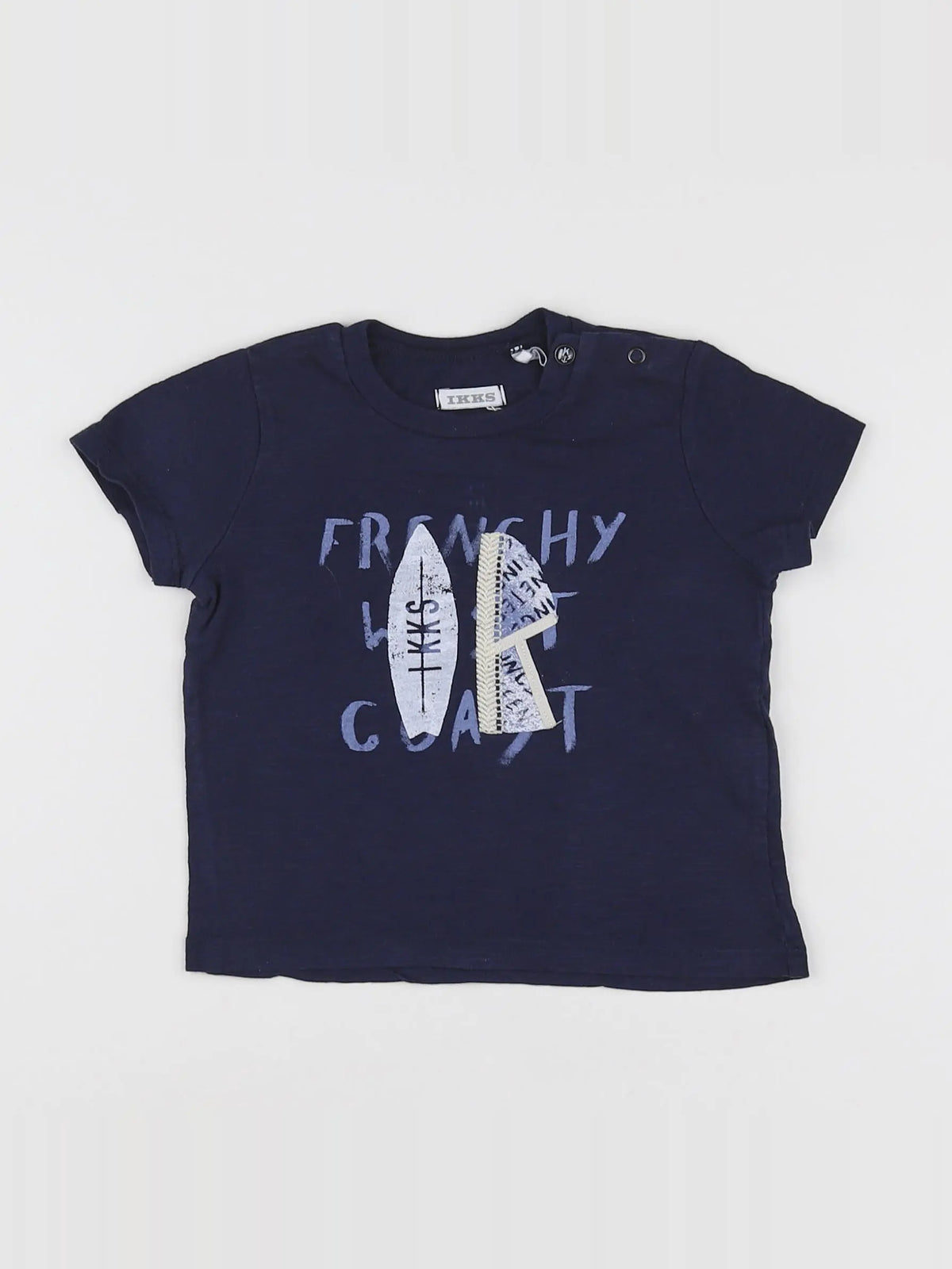 IKKS - tee-shirt bleu - 12 mois