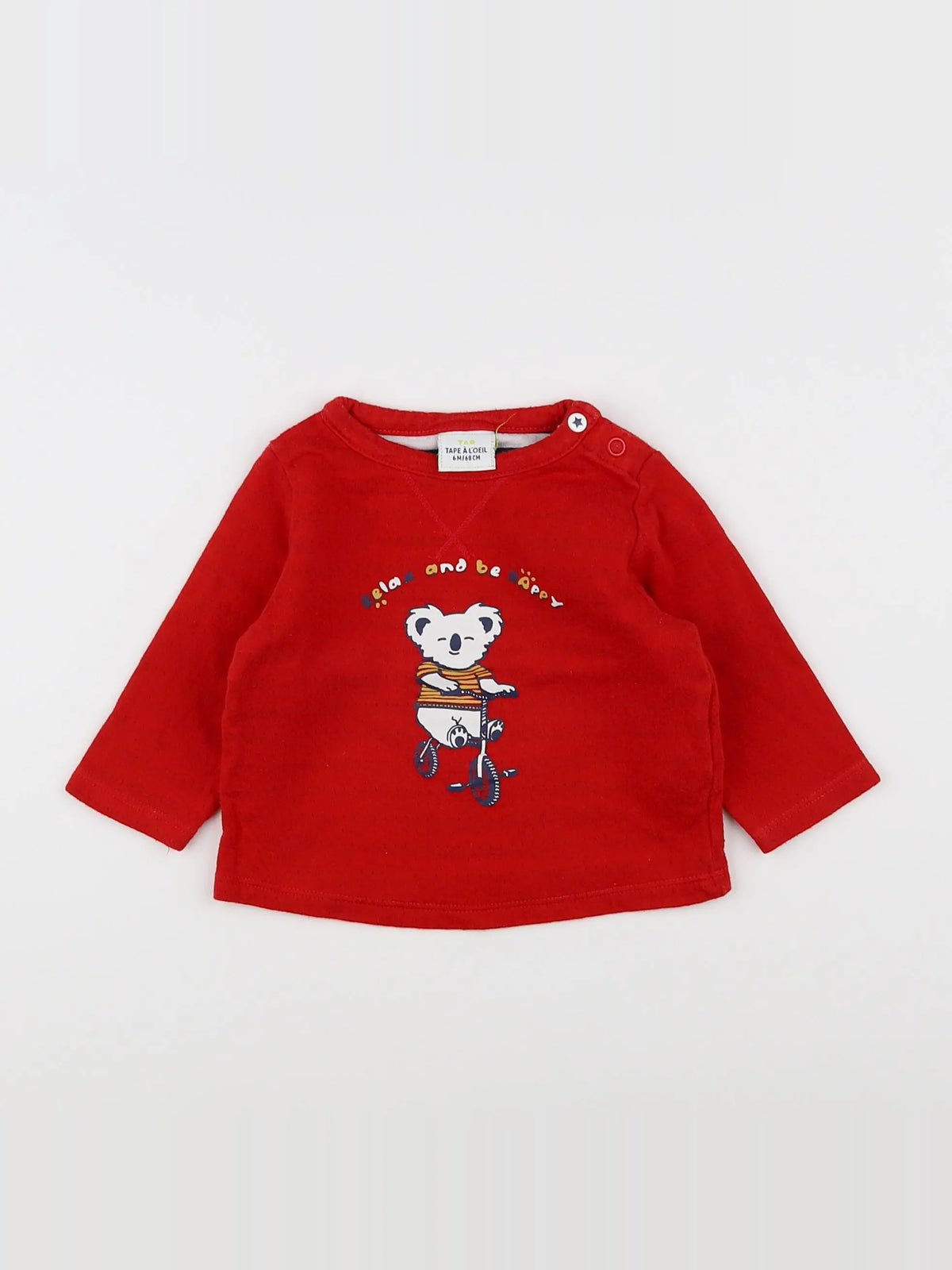 Tape à l'oeil - tee-shirt rouge - 6 mois